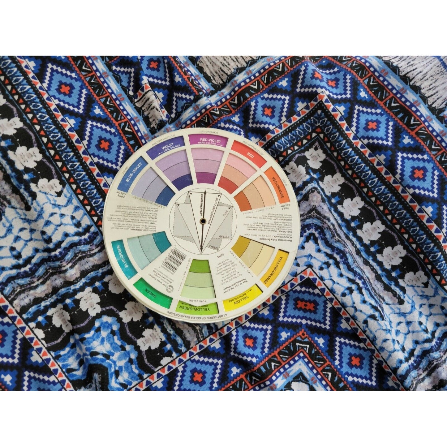 Cato Womens Top 26W 28W Casual Roll Tab Sleeve Pullover Blue Geometric Stretchy