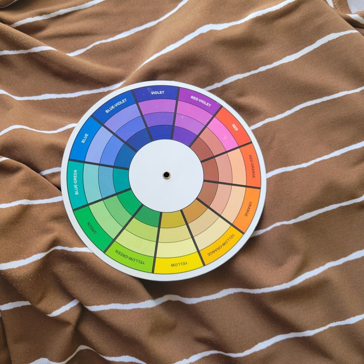 Chicos Easywear Womens Dress 3 Standard XL Cap Sleeve Brown Stripe Knotted Comfy