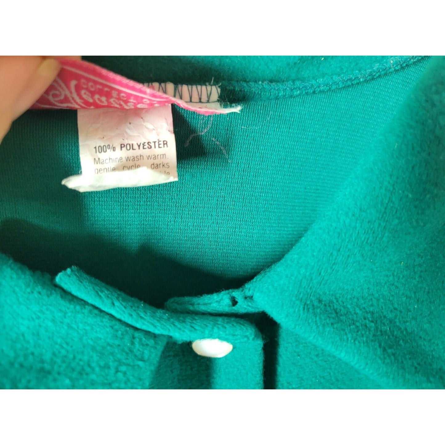 Heather Collection Womens Robe 3X Long Sleeve Green Snap Up Pockets Loungewear