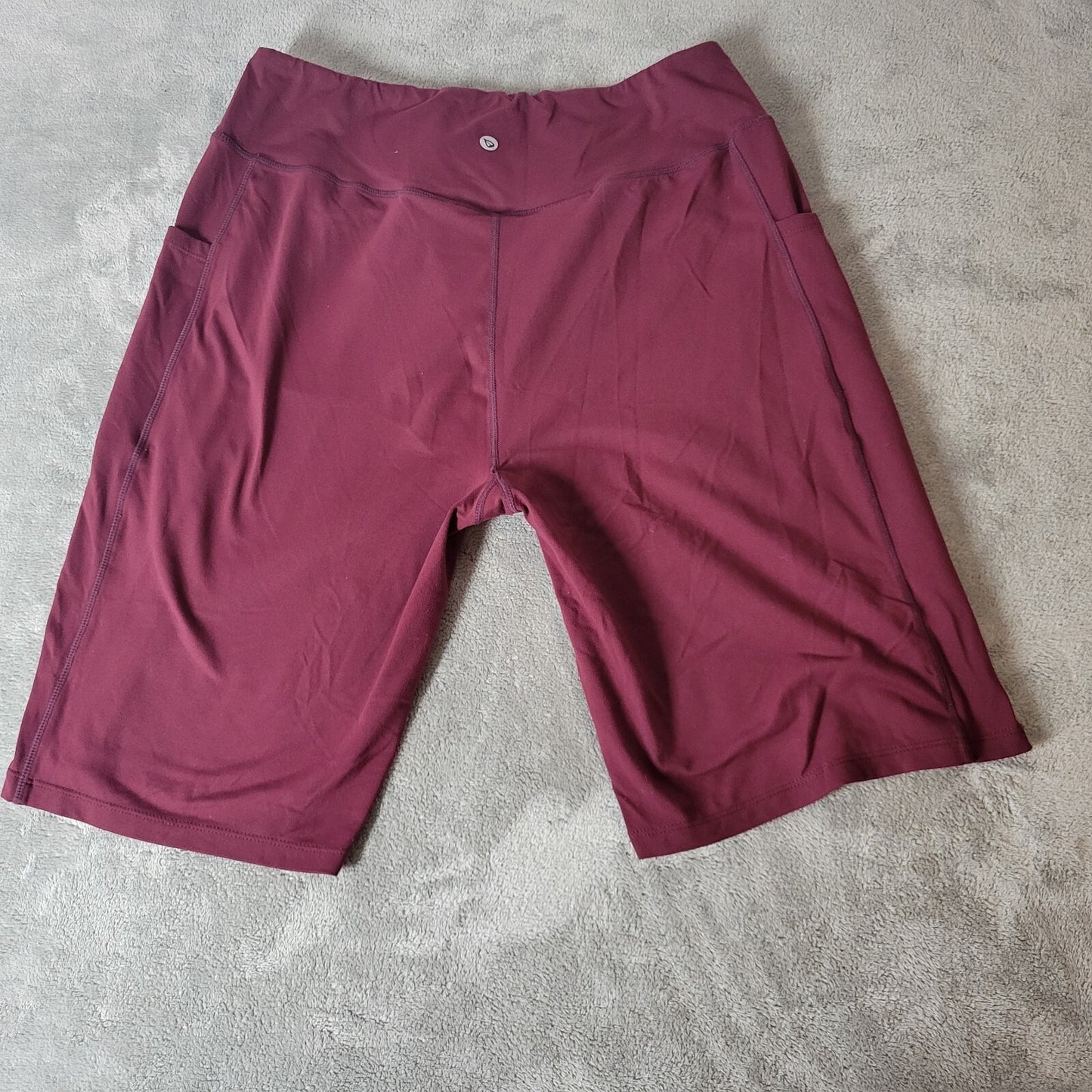 Baleaf Womens Shorts 2XL Plus Leggings Burgundy Activewear Comfy Pockets Workout