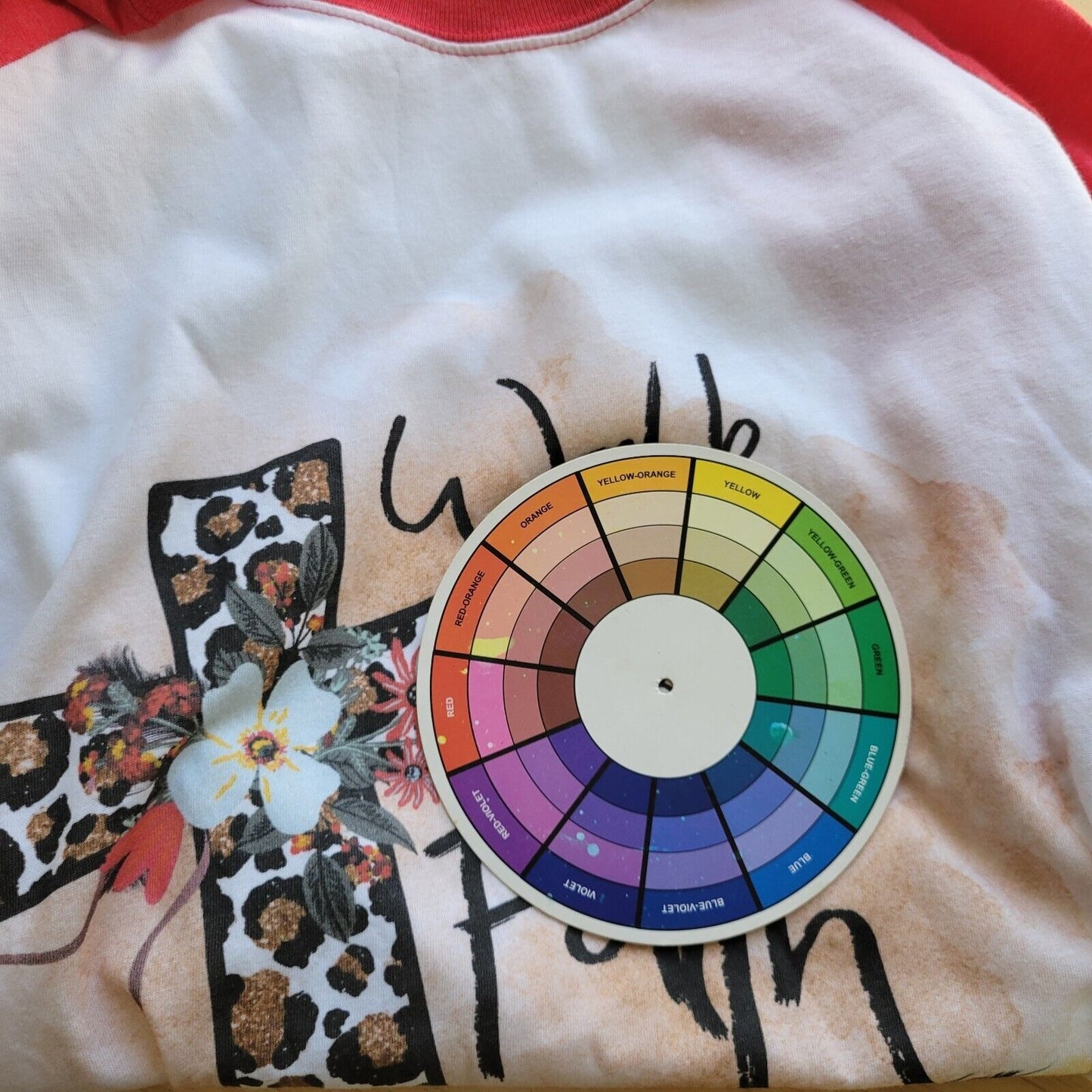 Next Level Unisex Shirt XL Raglan Sleeve Walk By Faith Christian Cross Red Casua