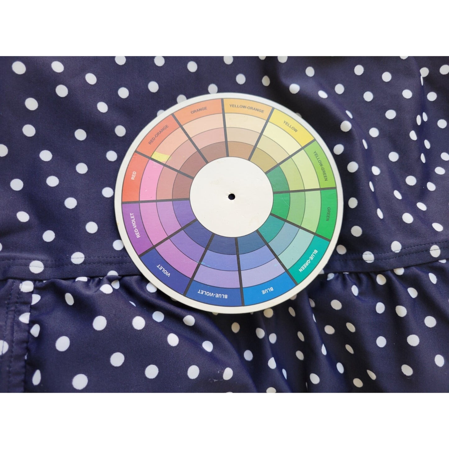 St. John's Bay Women's 18W Plus Size Swim Top Blue Polka Dot Bra Ruffle Lined