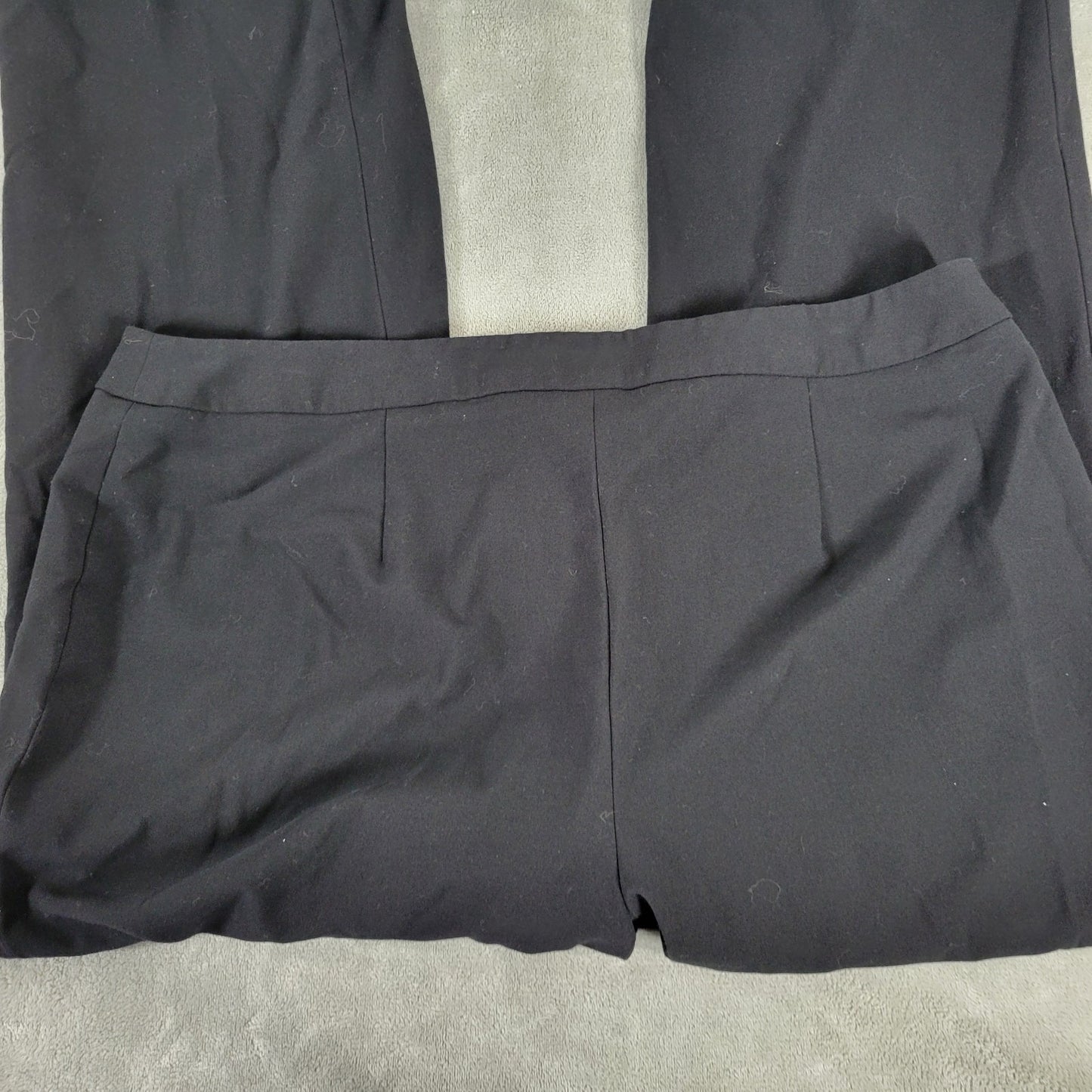 Style Co Womens Pants 20WP Plus Petite Black Zip Fly Poly Blend Office Casual