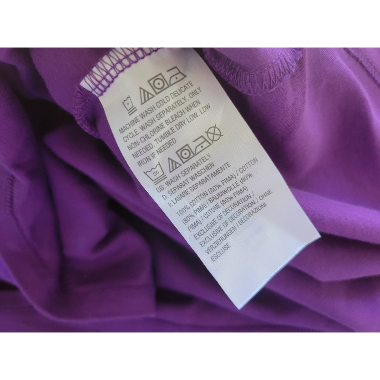 Isaac Mizrahi Live QVC Womens Top 5X Plus Tee Tunic 3/4 Sleeve Purple Casual