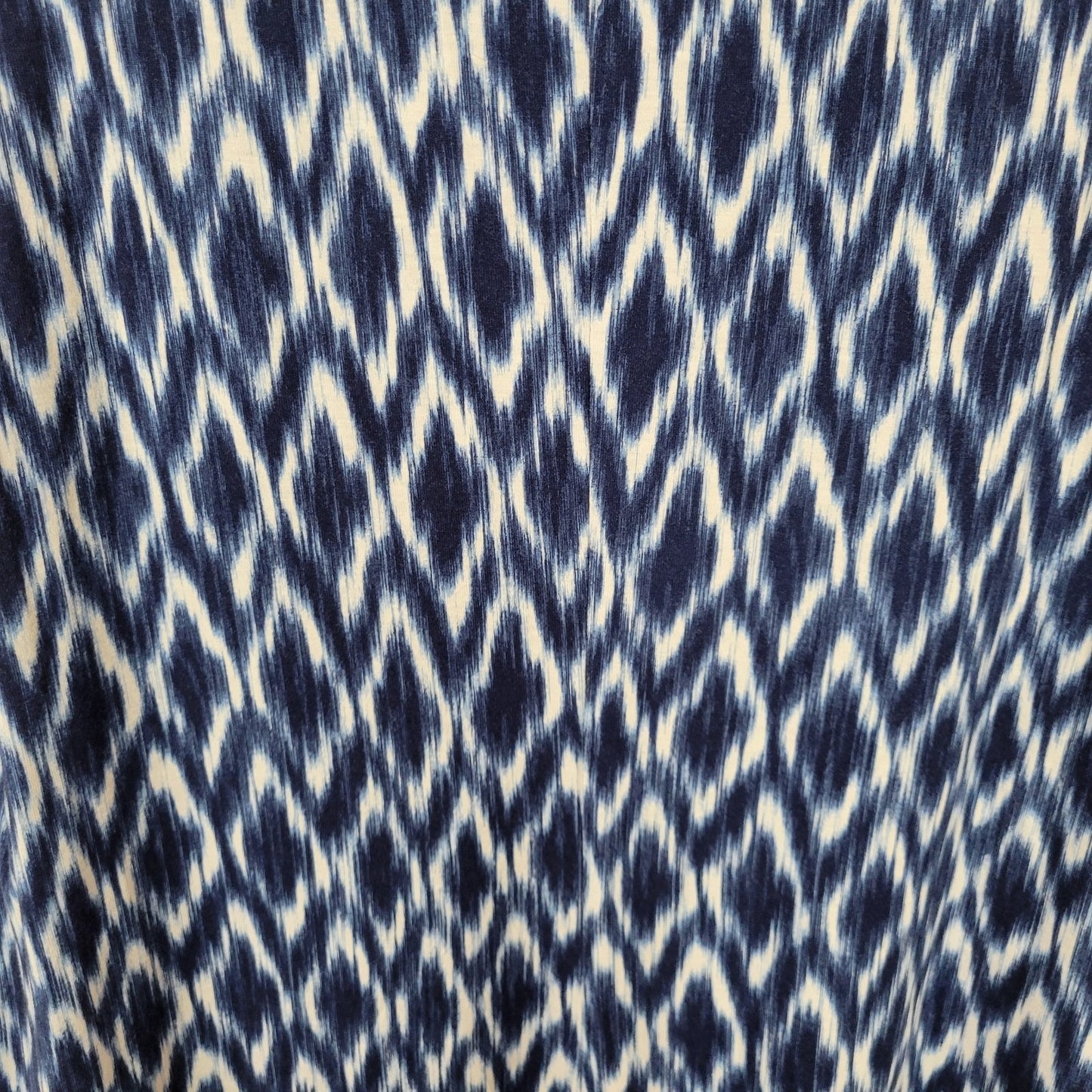 St Johns Bay Women Dress 2X Plus Tank Mini Blue Diamonds Watercolor Comfy Casual