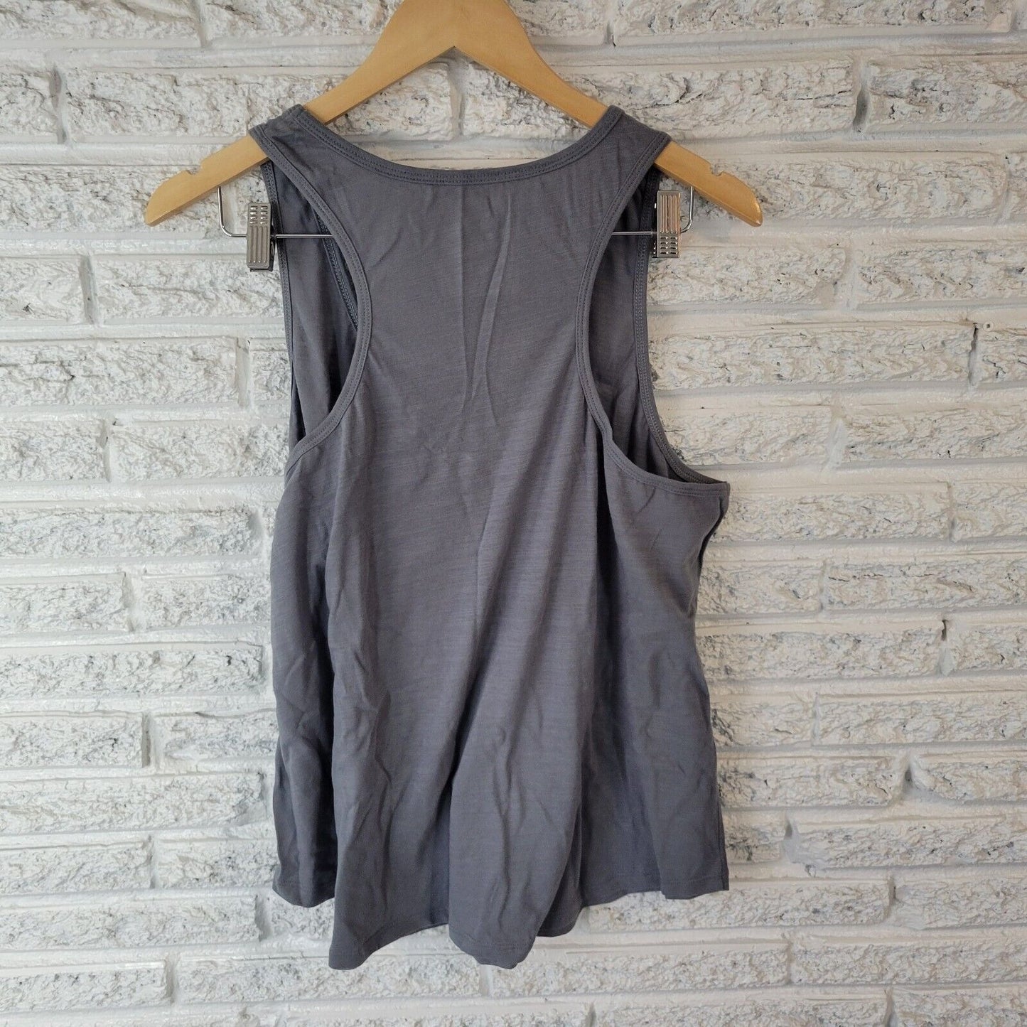 Secret Treasures Womens Pajama Top XL 16 18 Tank Gray Rise and Shine Loungewear