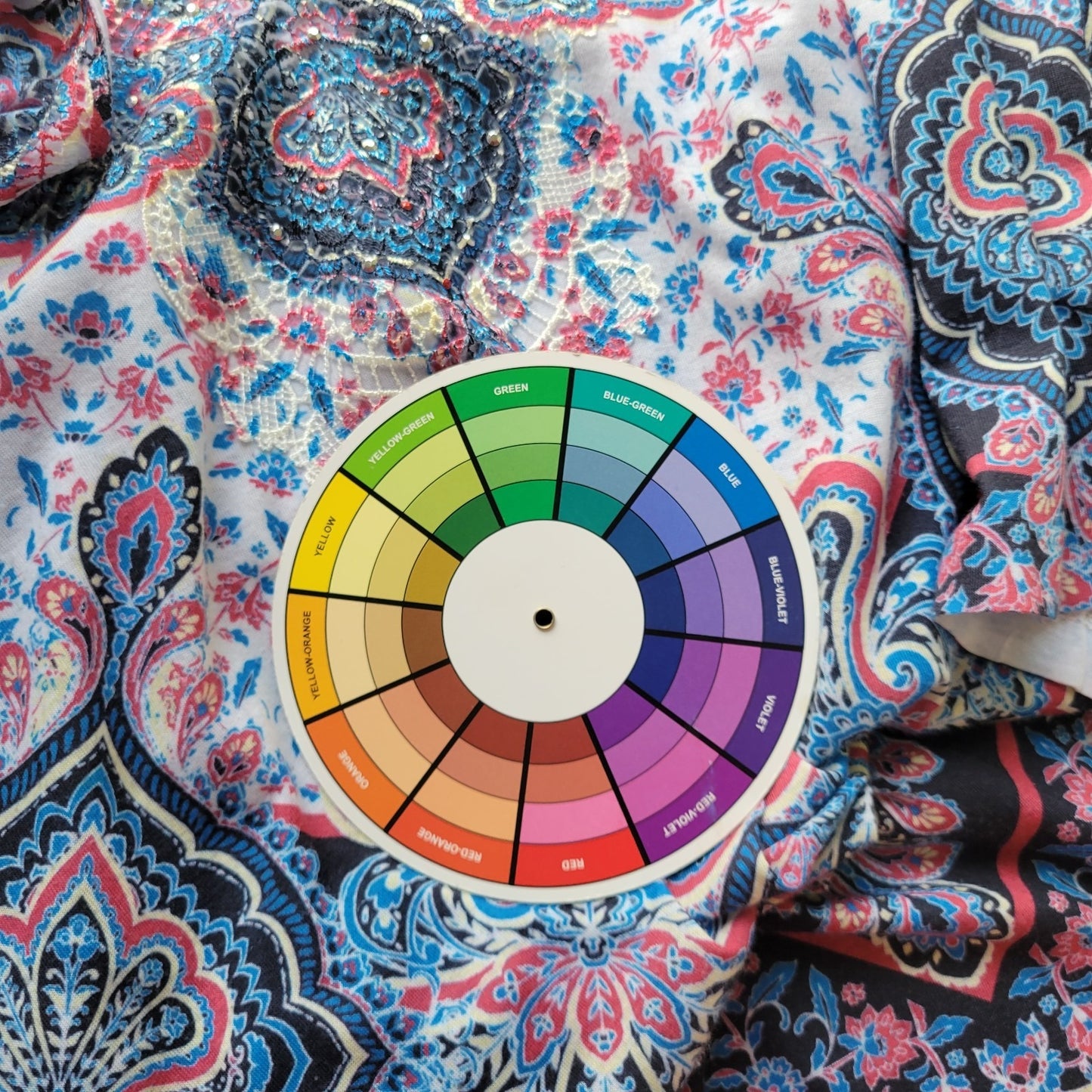 Catherines Womens Top 3X Plus Tunic Short Sleeve Blue Geometric Laser Cut Comfy