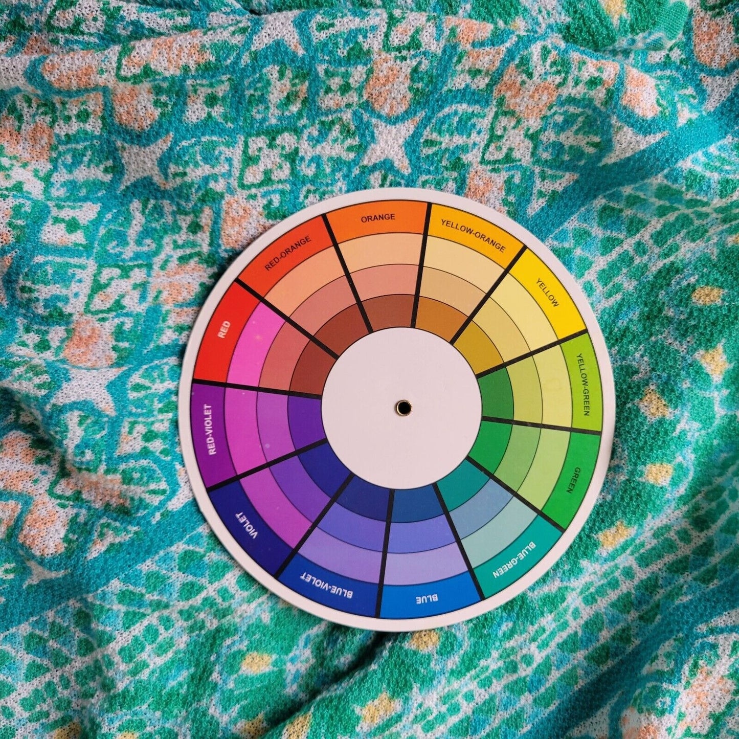 Chicos Womens Top 3 Standard XL Cardigan Knit Open LIghtweight Blue Geometric