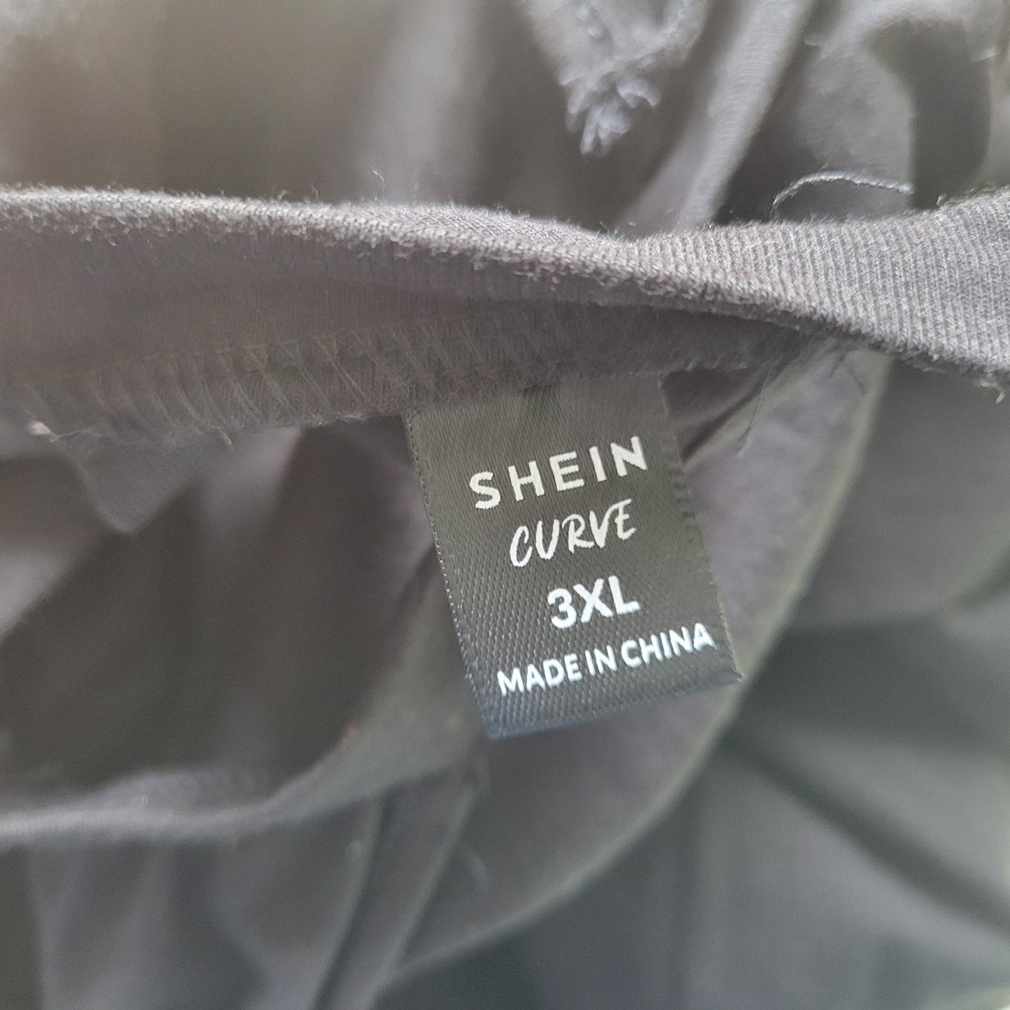 Shein Curve Womens Dress 3XL Plus Halter Faux Wrap Sleeveless Sash Black Pleated