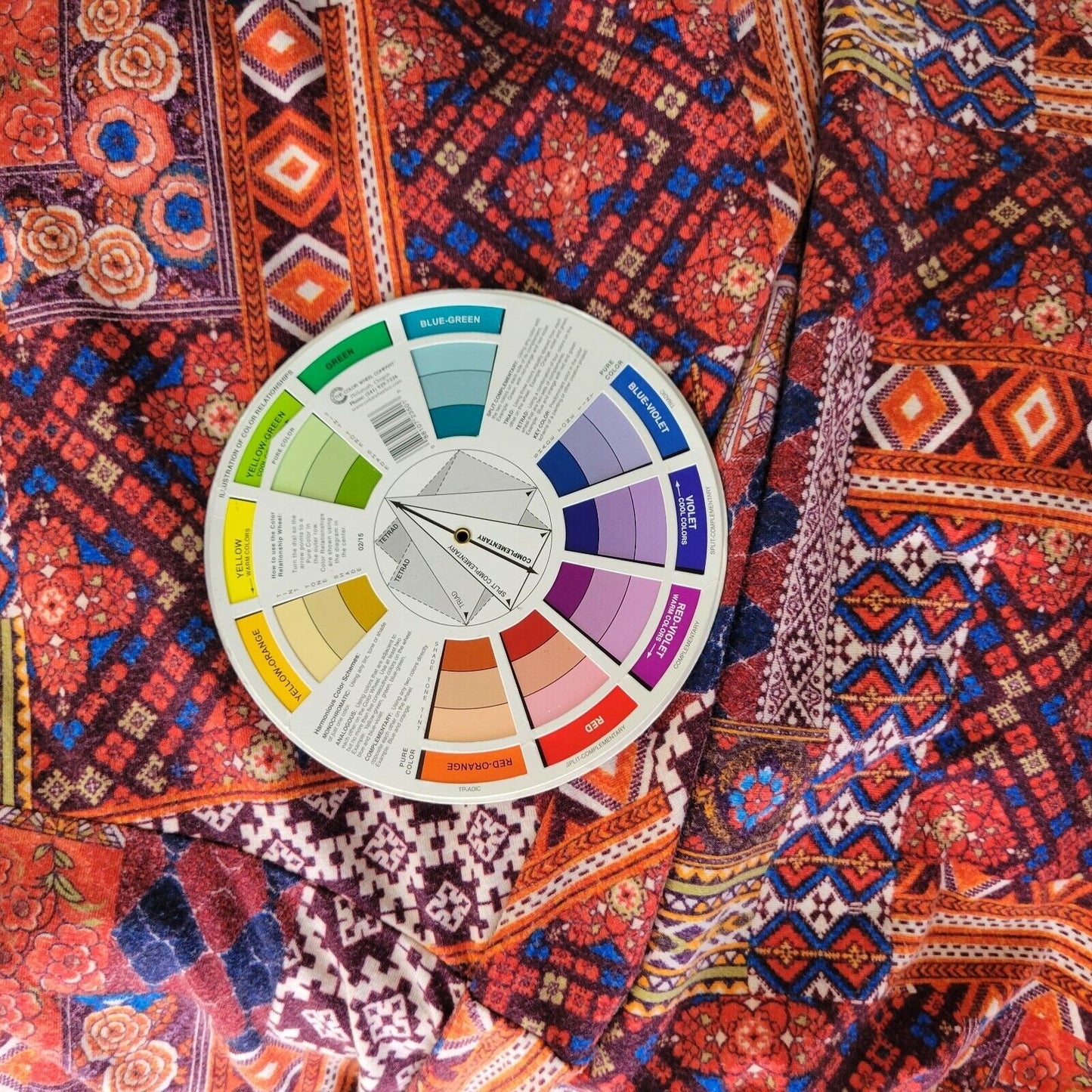 Forever 21 Womens Dress 1X Plus Tunic 3/4 Sleeves Red Geometric Keyhole VNeck