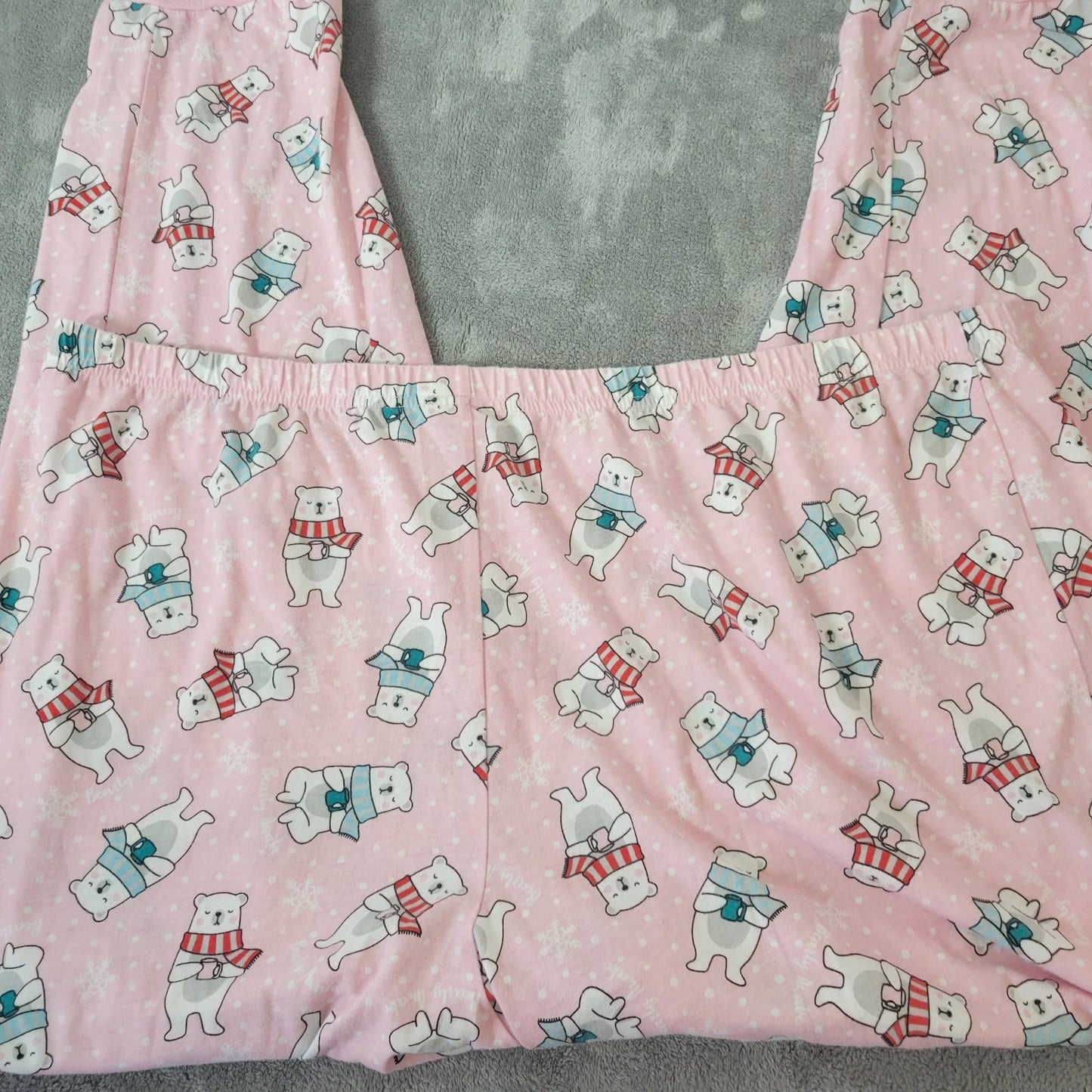 Secret Treasures Womens Pajama Pants 2X Plus Polar Bears All Over Pink Lounge