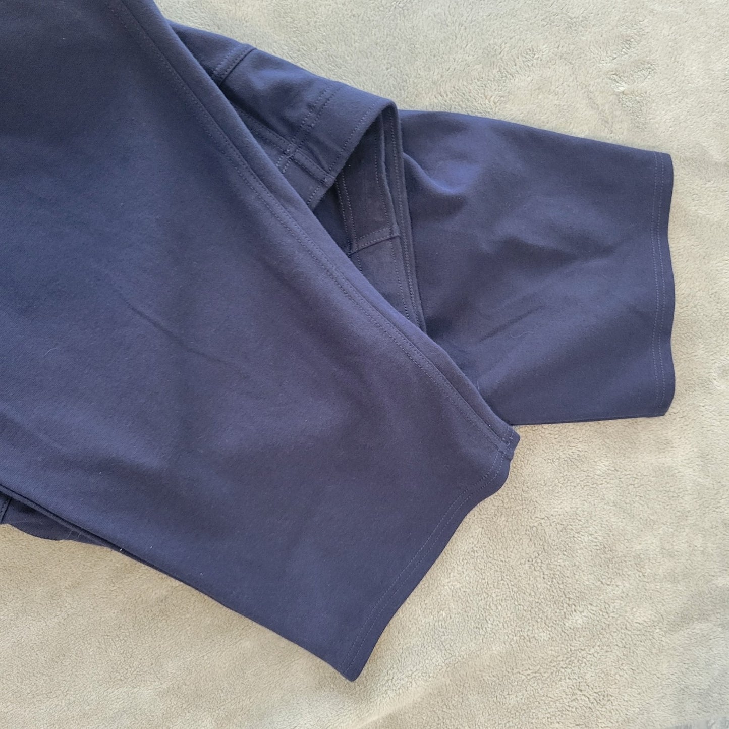 Liz Claiborne Womens Pants 3XP Plus Petite Capri Blue Cotton Blend Comfy Casual