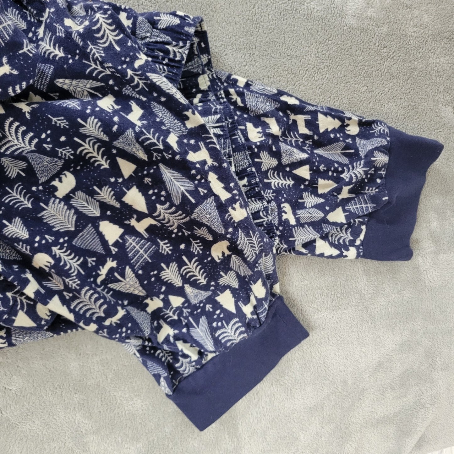 Christmas Old Navy Womens Pajama Pants 4X Plus Cropped Blue Lightweight Cotton