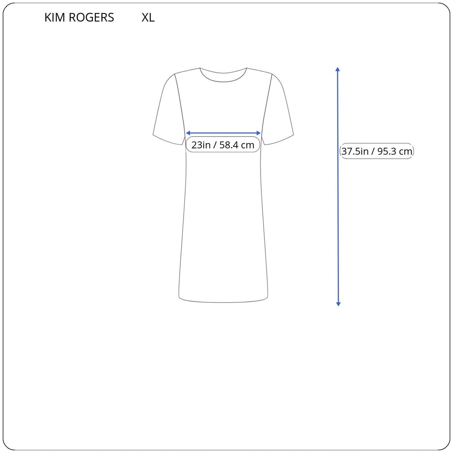 Kim Rogers Womens Dress XL Perfectly Soft Mini Blue Red Floral Cotton Comfy