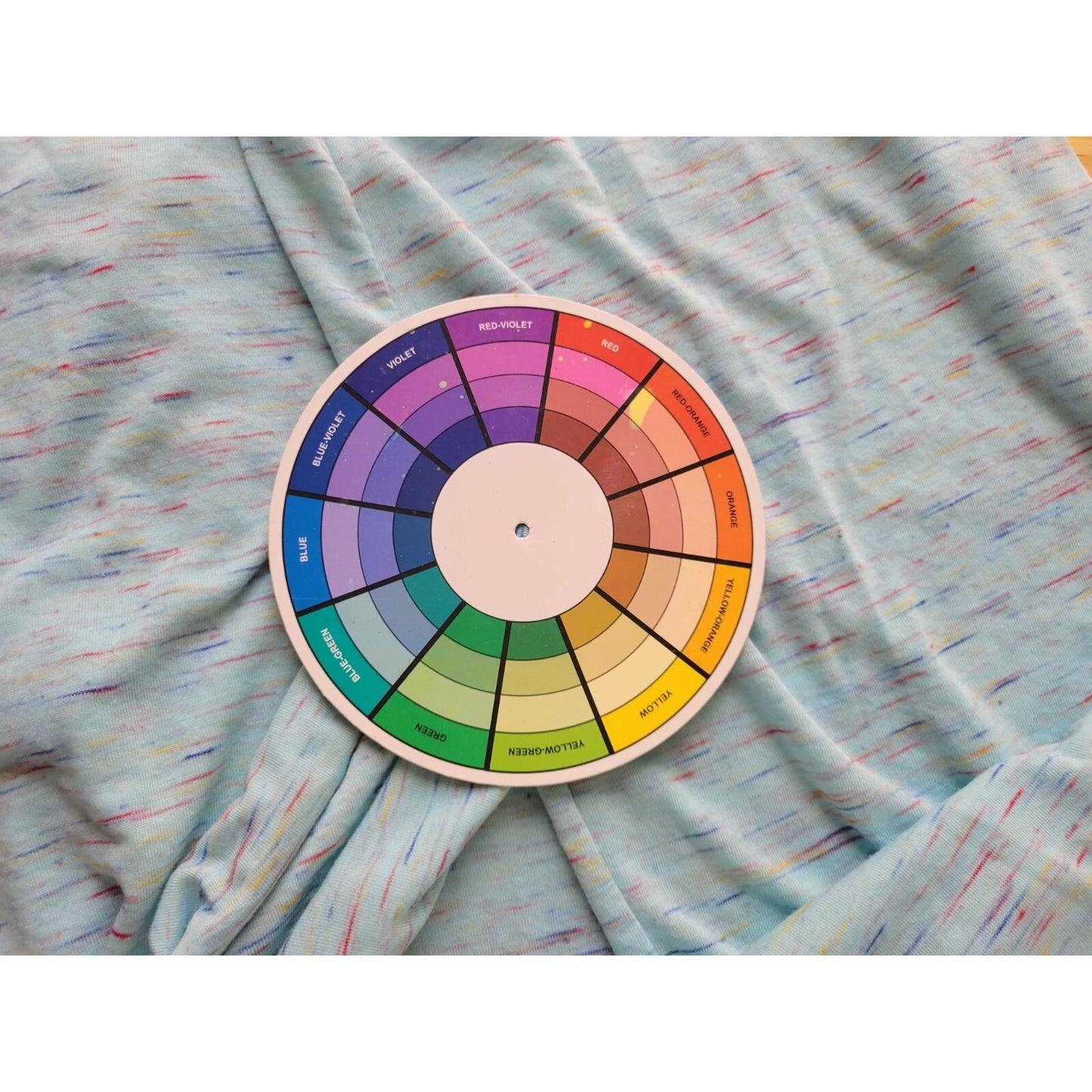 Faded Glory Womens Top 2X Plus Dolman 3/4 Sleeve Blue Heather Poly Blend Casual