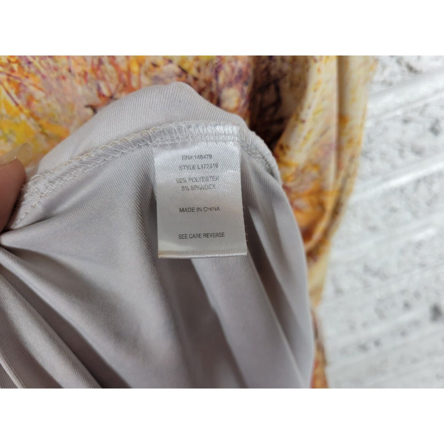 Lily Firmiana Womens Dress Extra Large Mini Sleeveless Brown Gold Trees Casual