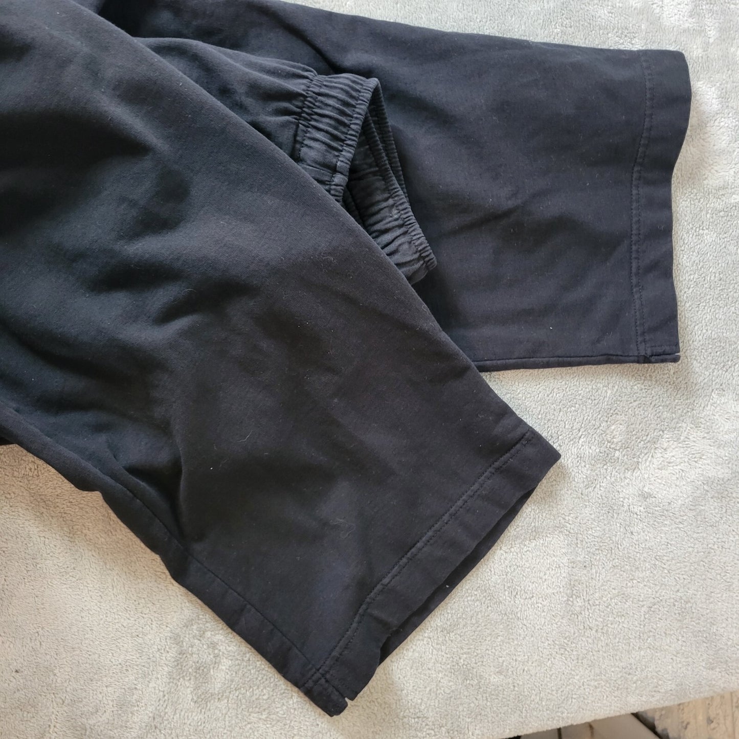 Dress Barn Womens Pants 18 20 Plus Capri Pull On Cotton Black Jogger Drawstring