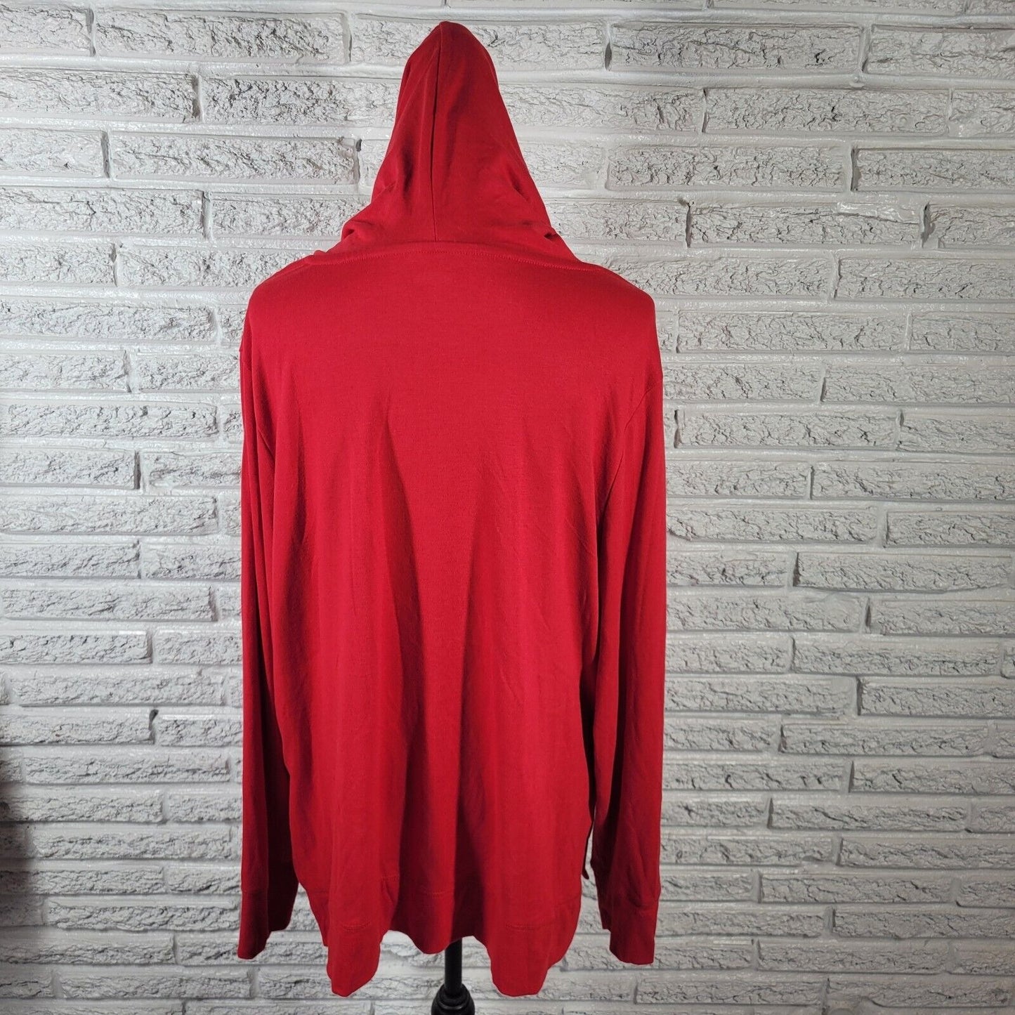 Christmas Women Top XXL 20 Plus Tee Long Sleeve Red Ho Ho Ho Holiday Lightweight