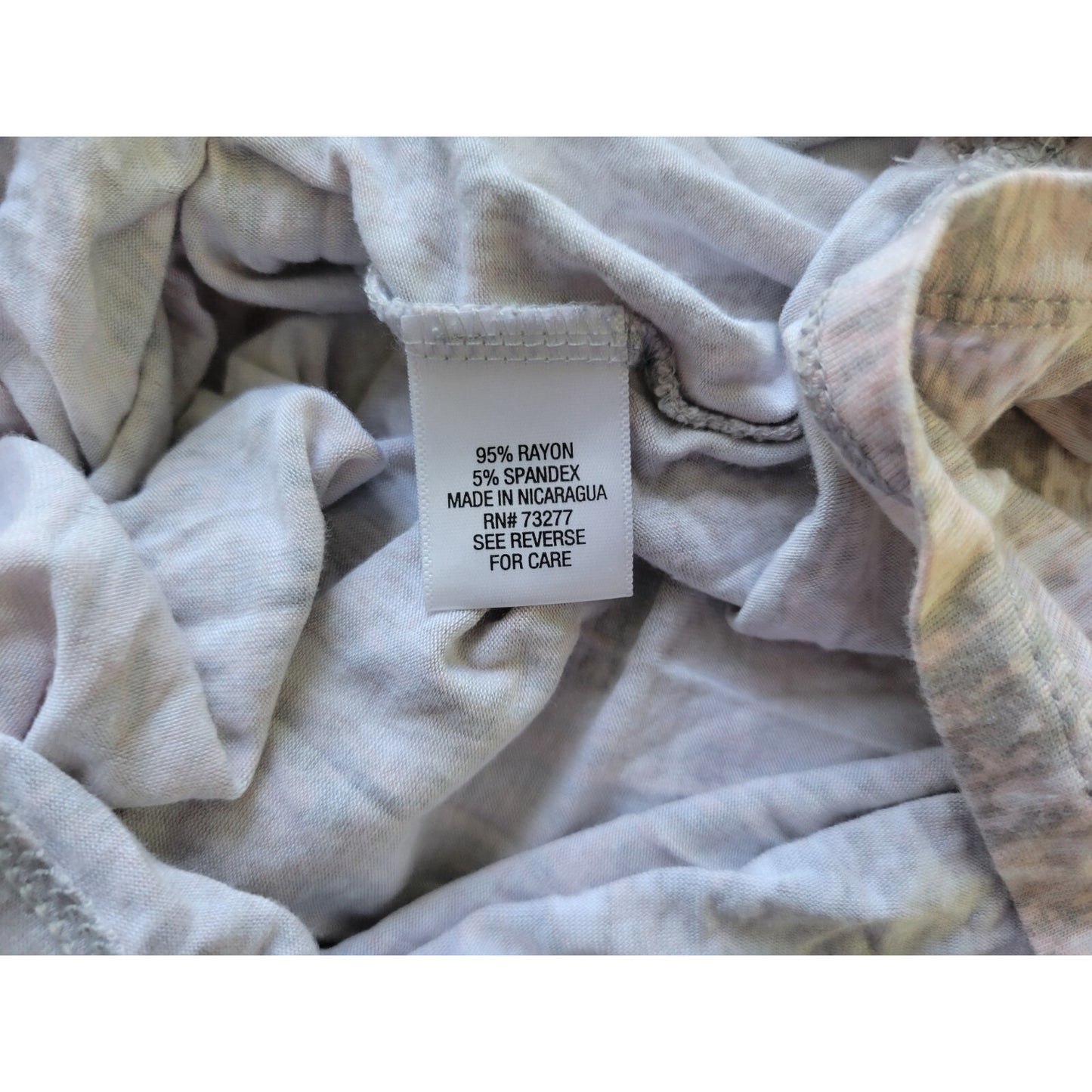 Apt 9 Womens Top Extra Large XL Dolman Sleeve Gray Animal Print Casual Stretchy