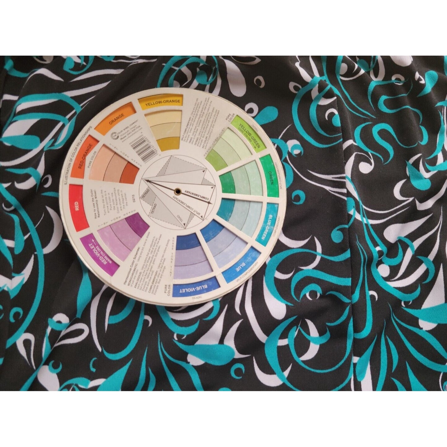 JM Collection Womens Skirt 3X Plus ALine Abstract Blue Geometric Poly Blend