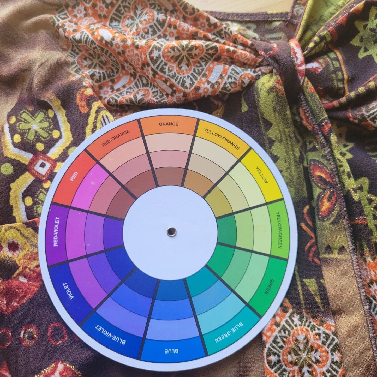 Fashion Bug Womens Top 18 20 Swing Wide Strap Brown Geometric Poly Blend Lined