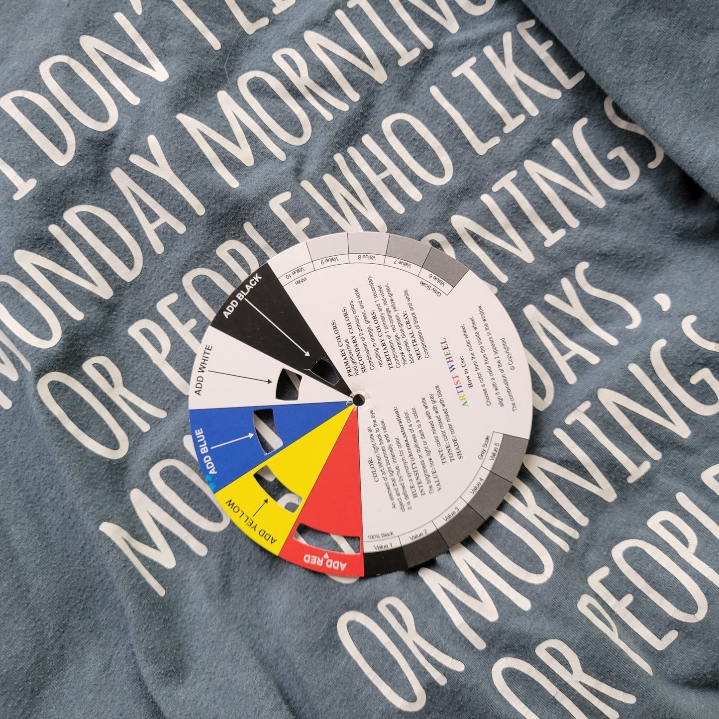 Next Level Monday Mornings 3XL Blue Cotton Blend Stretch Crew Neck BLU237E