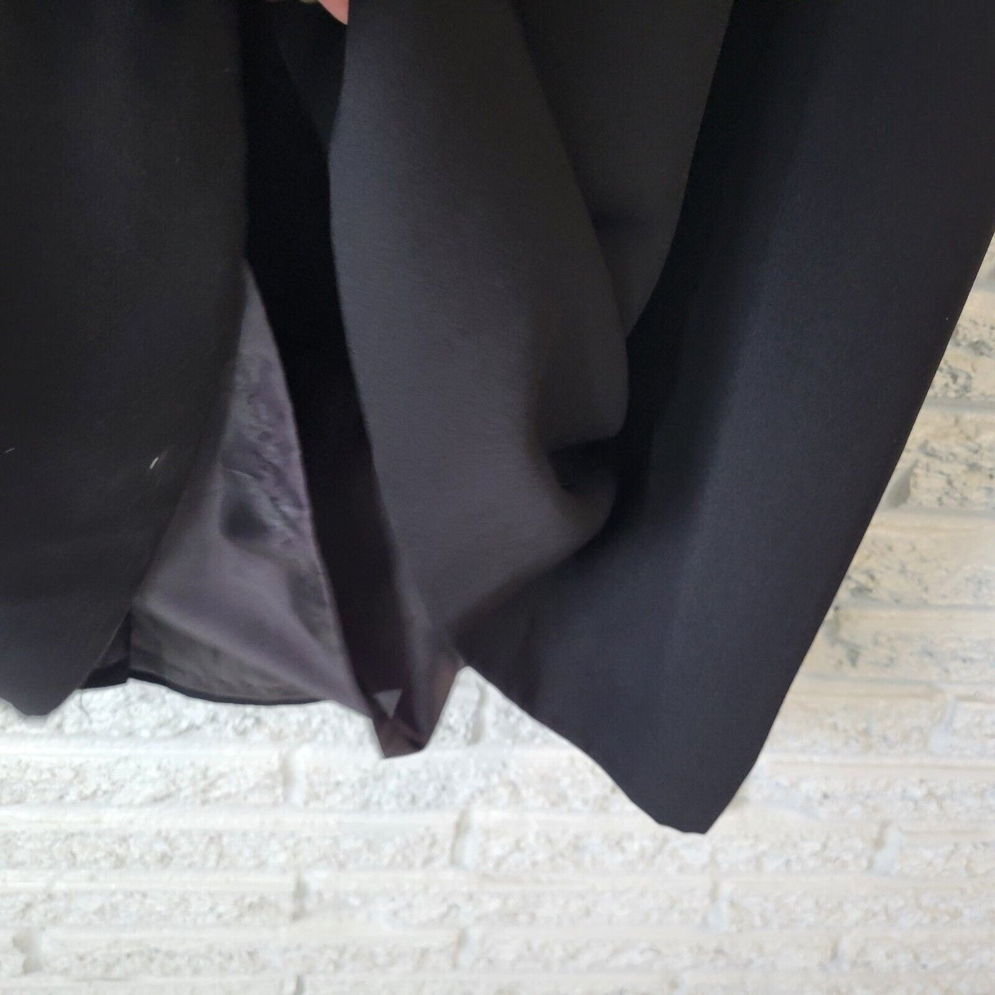 Justin Taylor Womens Skirt 28W Plus Pencil Black Polyester Lined Office Zip