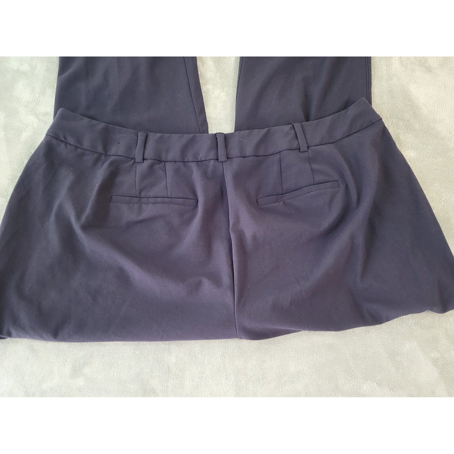 Lane Bryant Womens Pants 24S 24P Plus Petite Ashley Straight Leg Blue Career