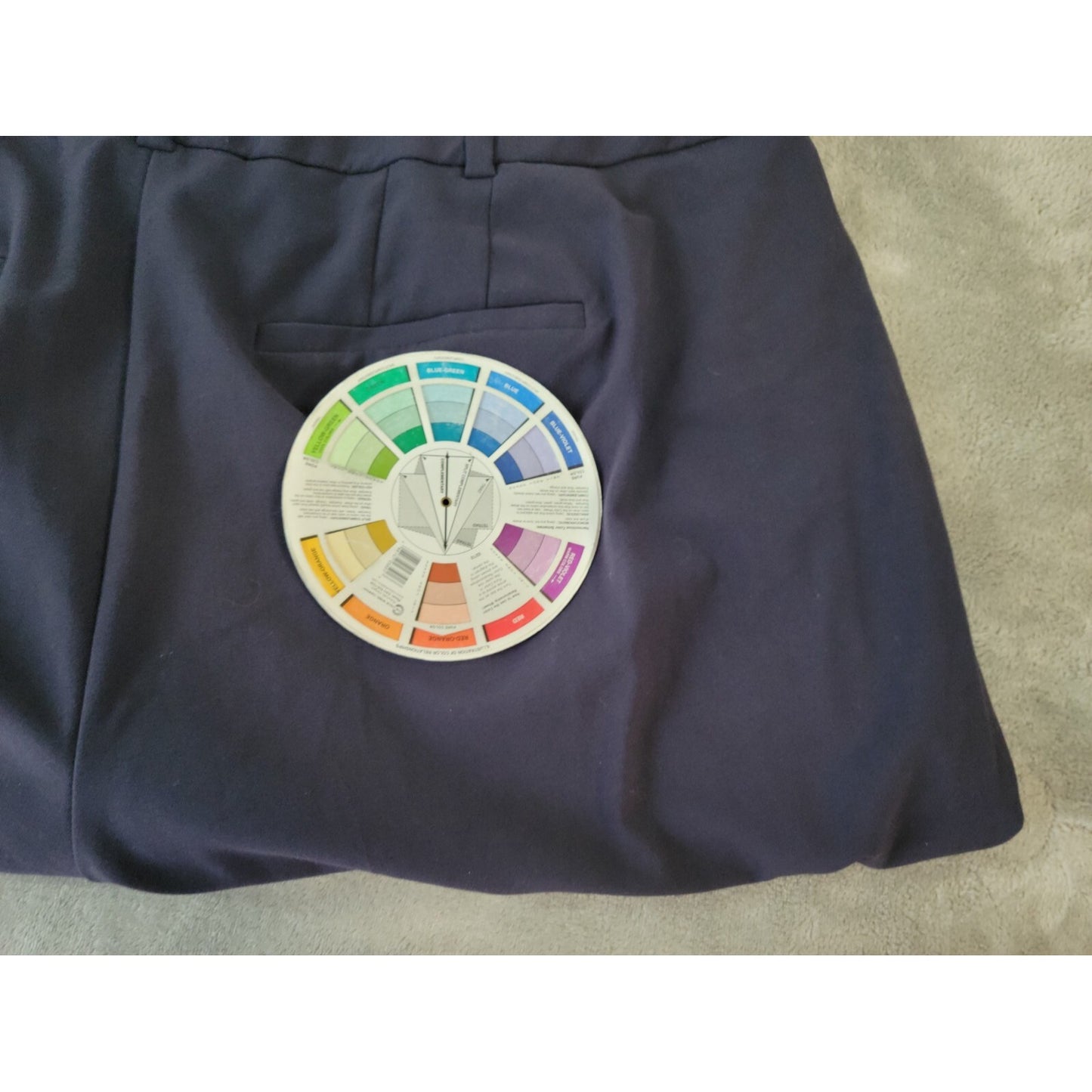 Lane Bryant Womens Pants 24S 24P Plus Petite Ashley Straight Leg Blue Career