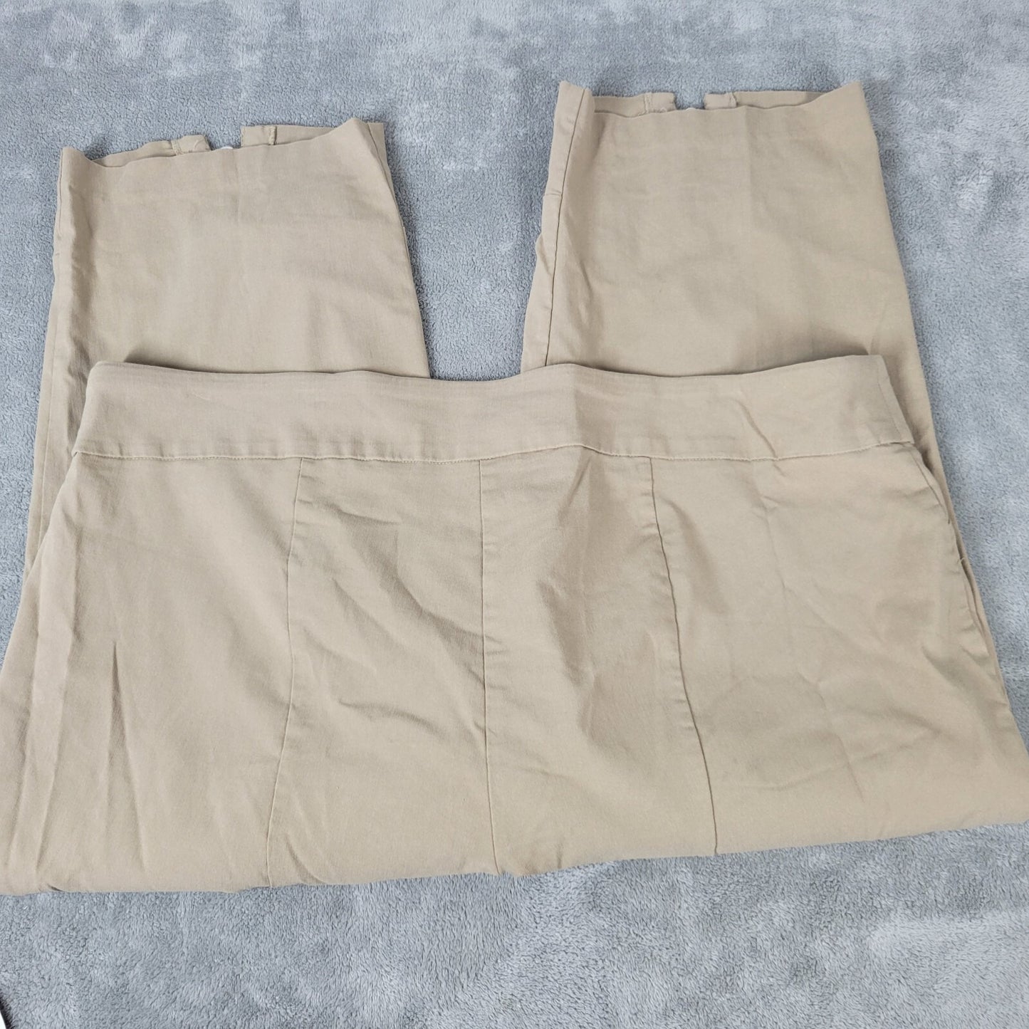 Zac Rachel Womens Pants 22W Capri Pull On Tank Super Stretchy Embellished Hem