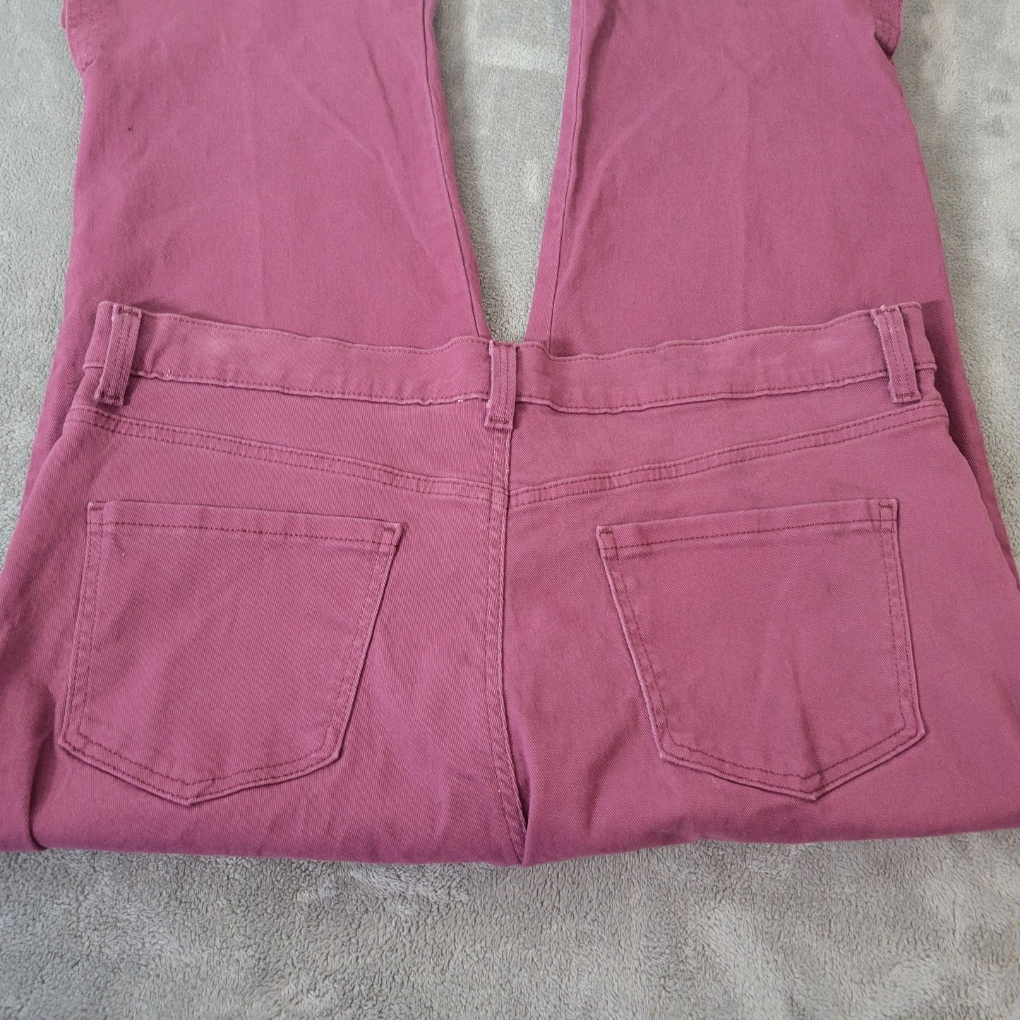 Gloria Vanderbilt Amanda Womens Jeans 18 Plus Capri Purple Denim Zip Fly Comfy