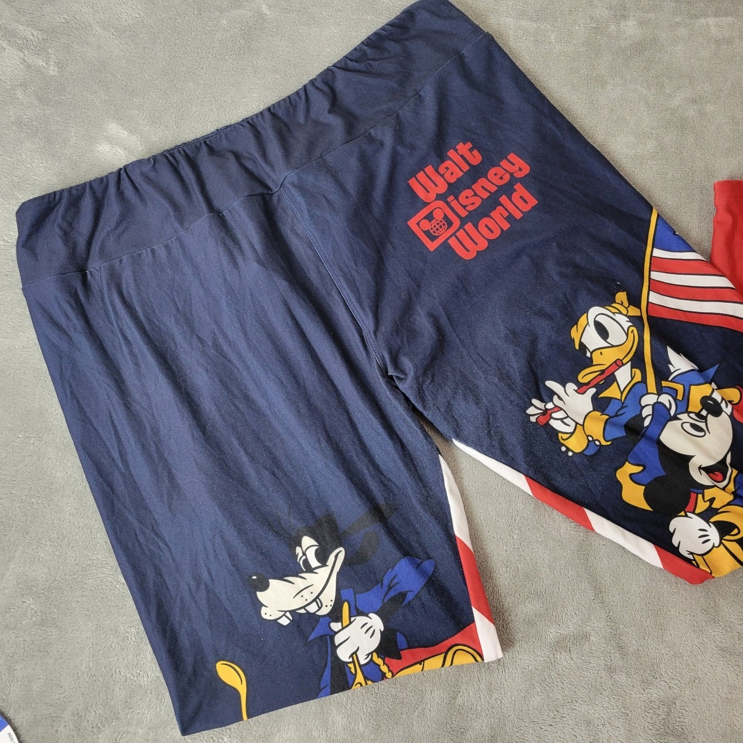 Walt Disney World Womens Leggings 1X Plus Americana Patriotic Fourth of July