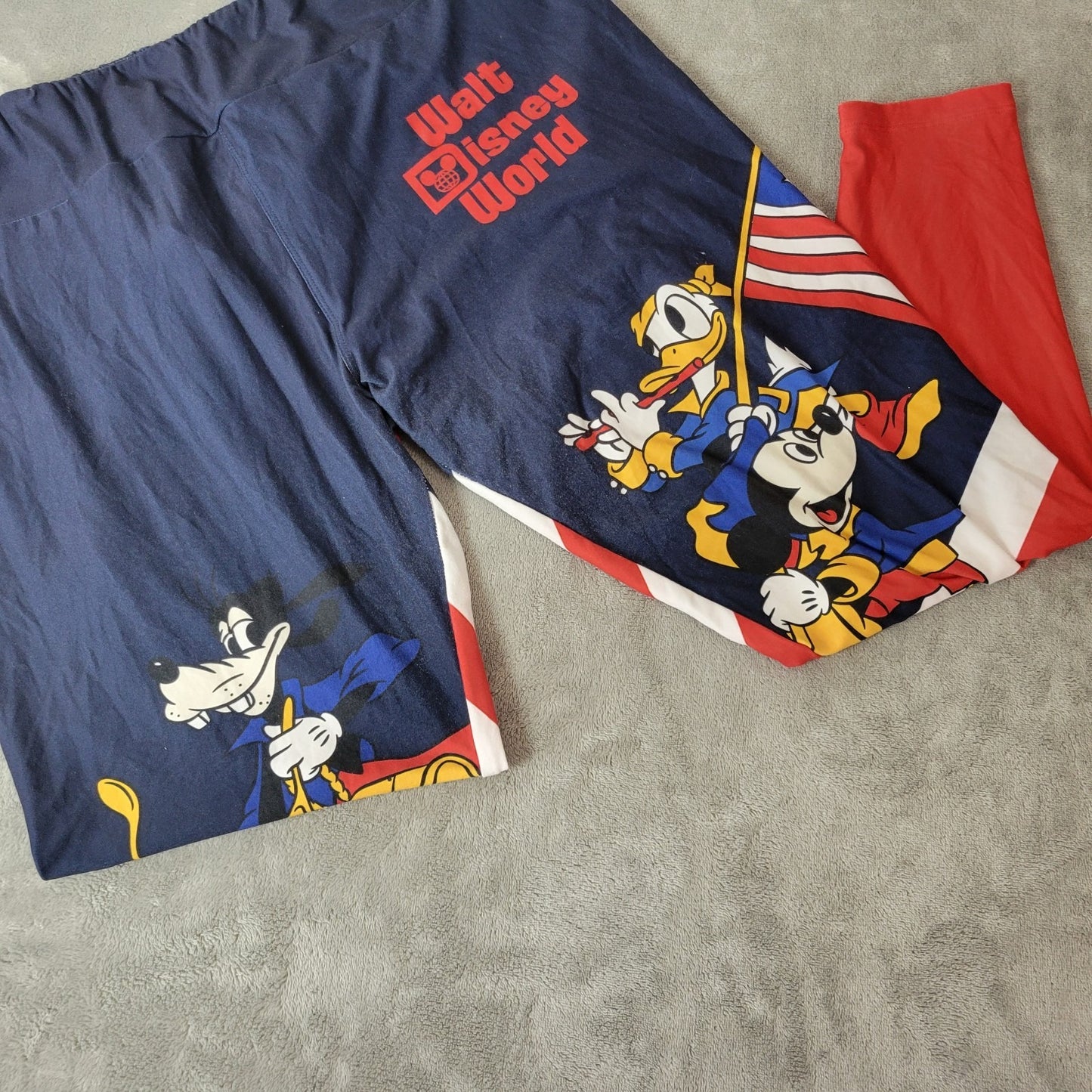 Walt Disney World Womens Leggings 1X Plus Americana Patriotic Fourth of July
