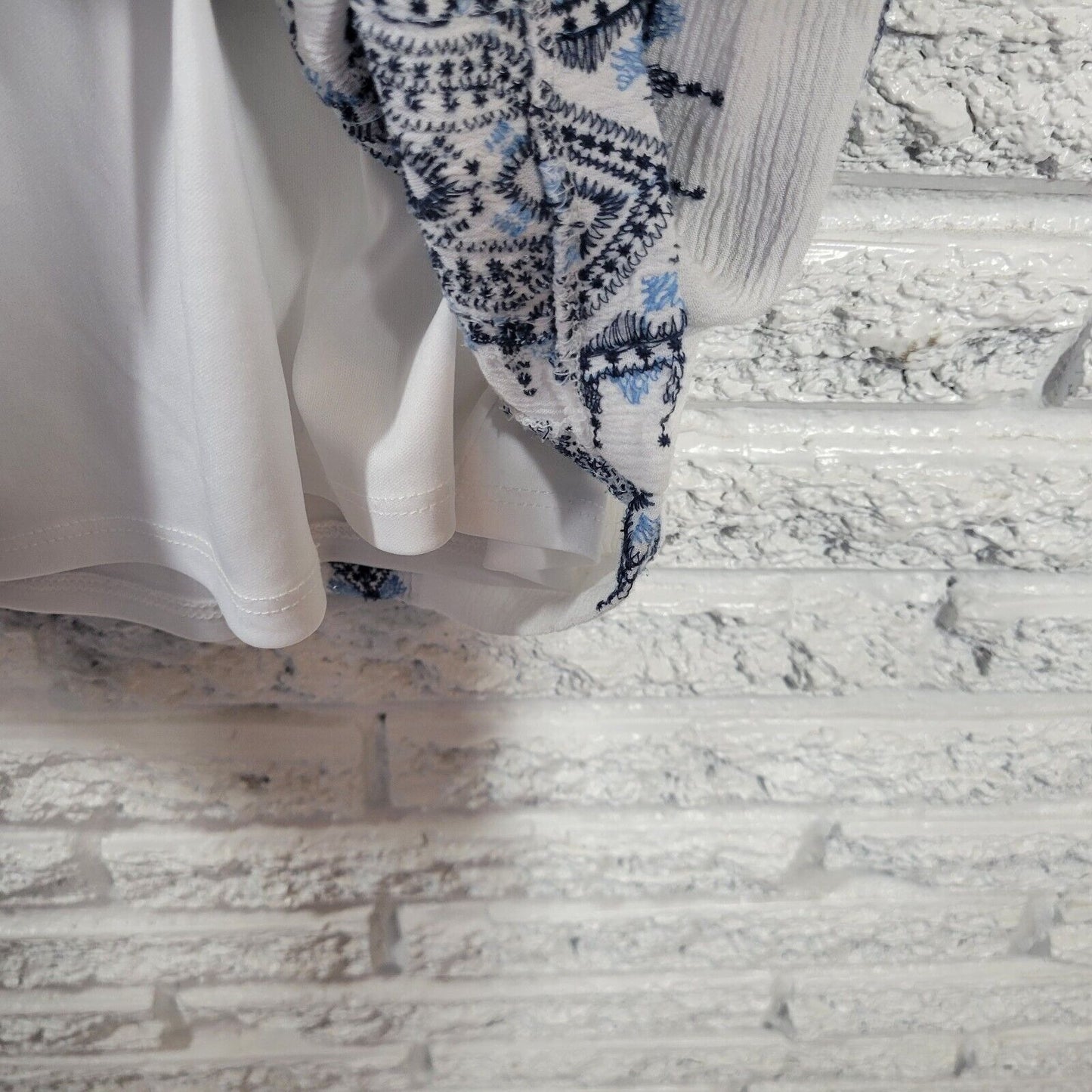 Westport Womens Dress Extra Large XL Sheath Mini Sleeveless Keyhole Embroidered