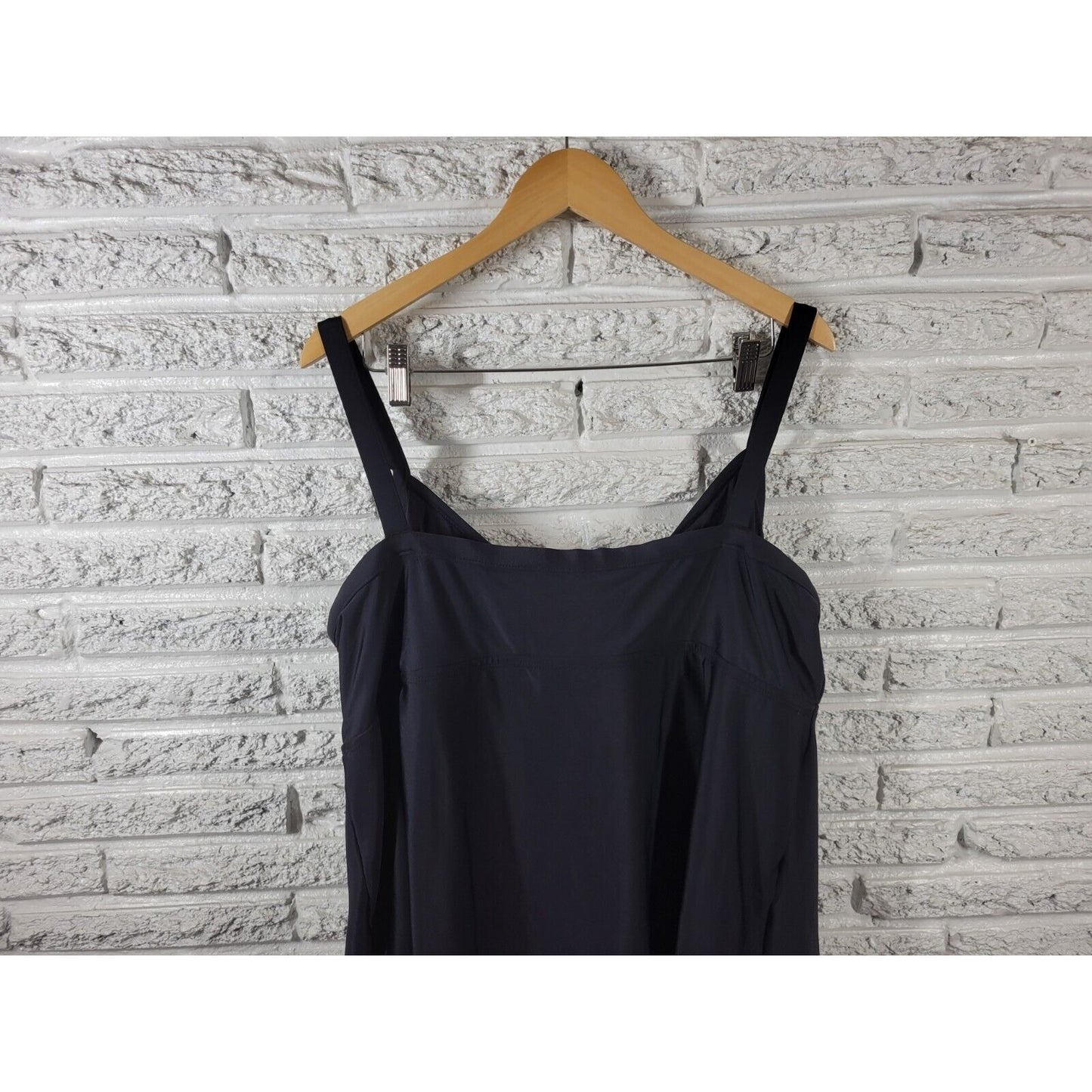 Sand n Sun Womens Swimsuit 3X One Piece Black Bra Beach Lined Pool Summer
