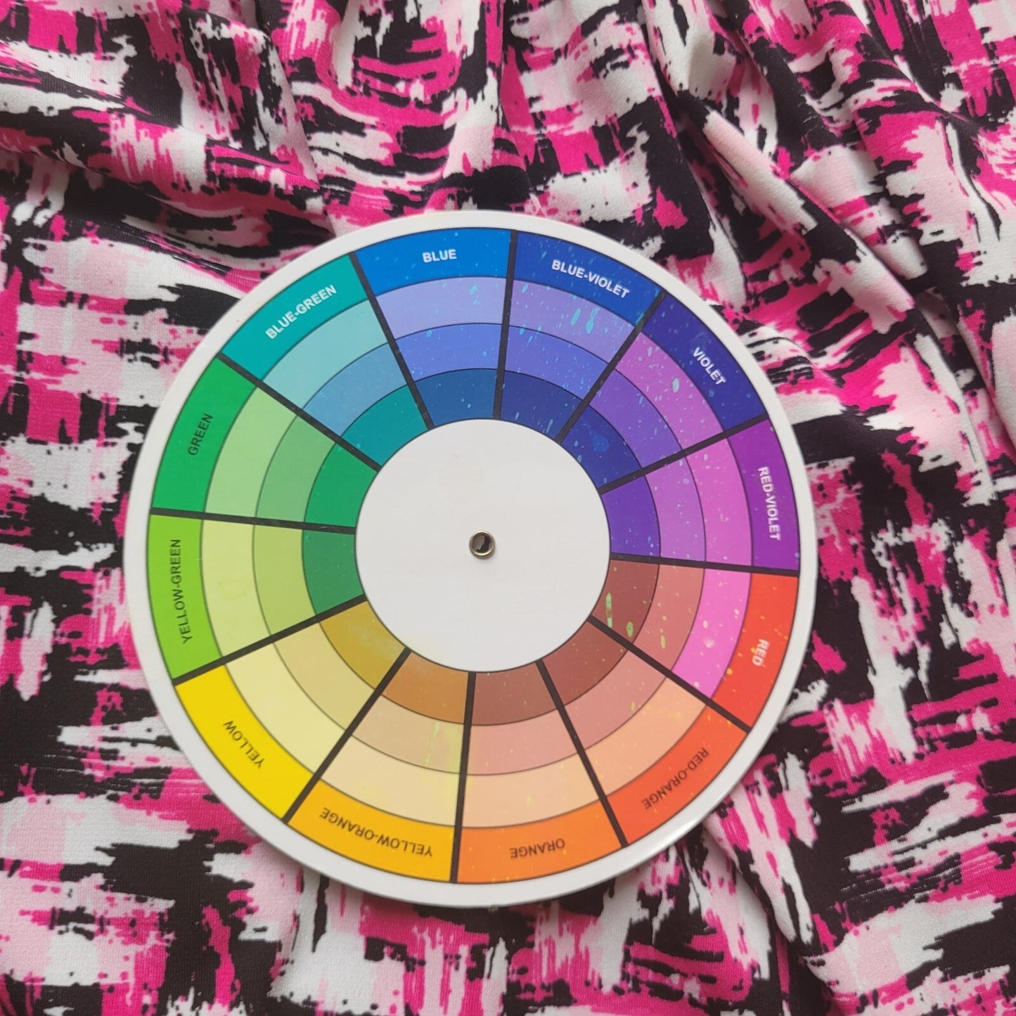 Jones Studio Womens Top 24W Plus Sleeveless Pink Black Watercolor Pleated Lined