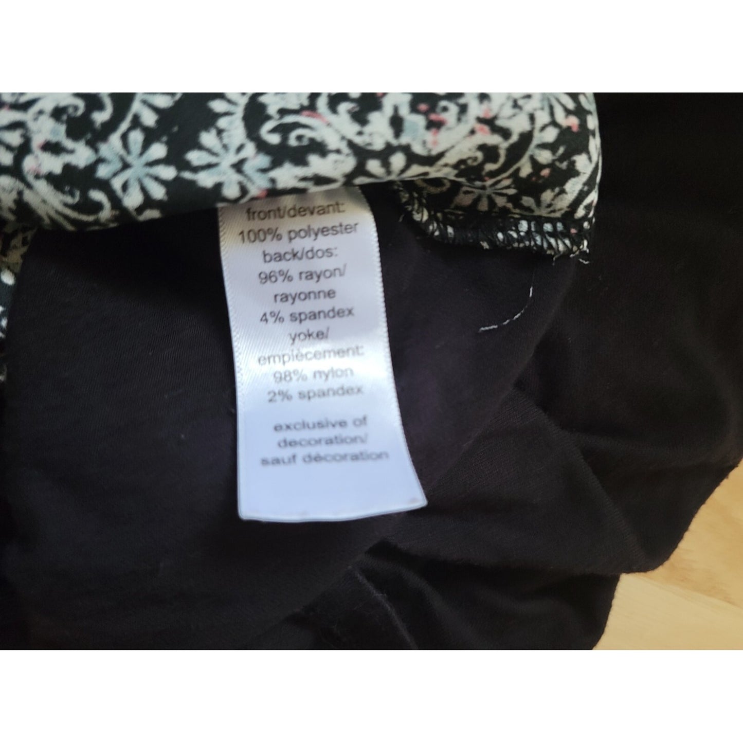 Maurices Women's XL Tank Top Black Geometric Sleeveless Pullover Lined Stretch