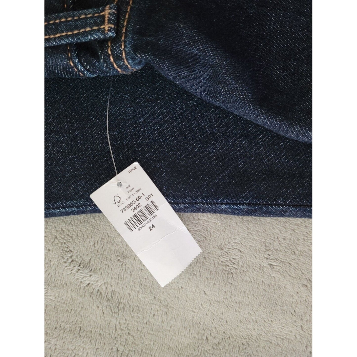 Old Navy Slouchy Womens Jeans 24 Straight Leg Crop Slim Pockets Dark Secret New