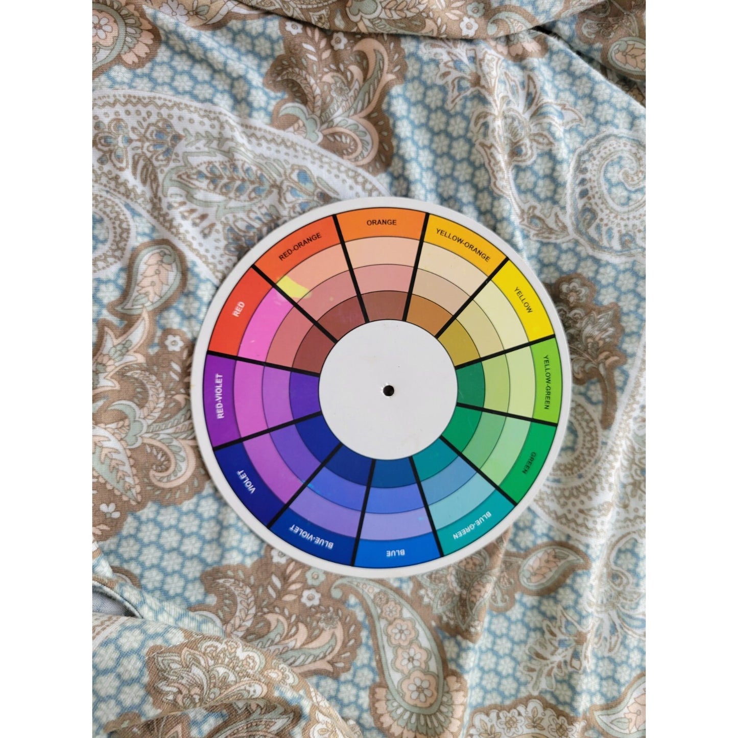 Live Well Womens Top 22W 24W Plus Pajama Blue Tan Paisley Pocket Loungewear Soft