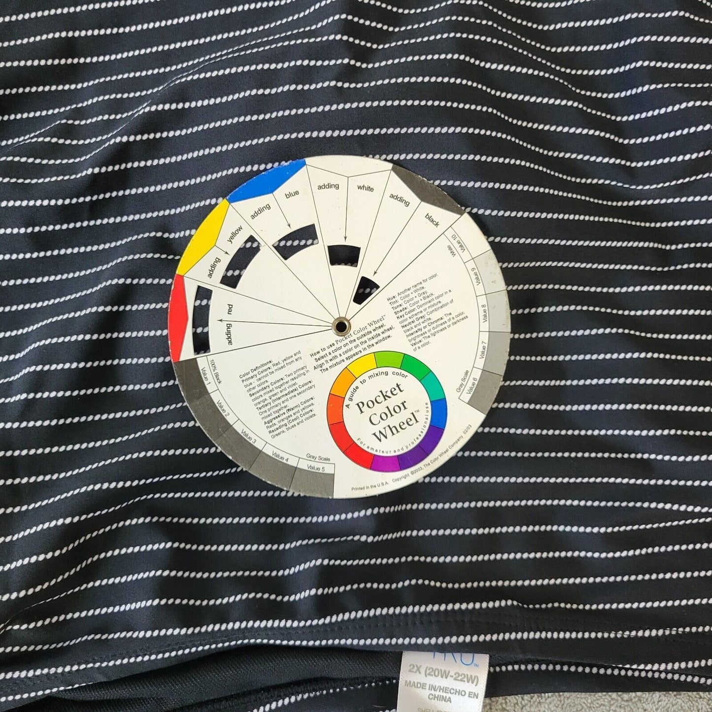 Time Tru Womens Bikini Bottom 2X 20W 22W Plus Swimwear Black Stripe Poly Blend