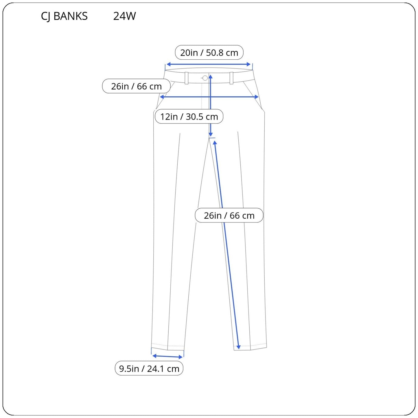 CJ Banks Womens Pants 24W Plus Cropped Beige Cotton Zip Fly Adjustable Waist