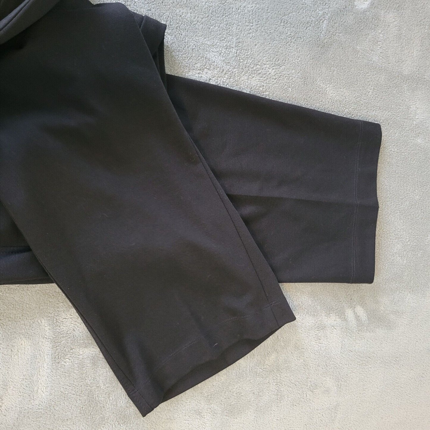 Allison Daley II Womens Pants 18W Plus Pull On Crop Straight Leg Black Office
