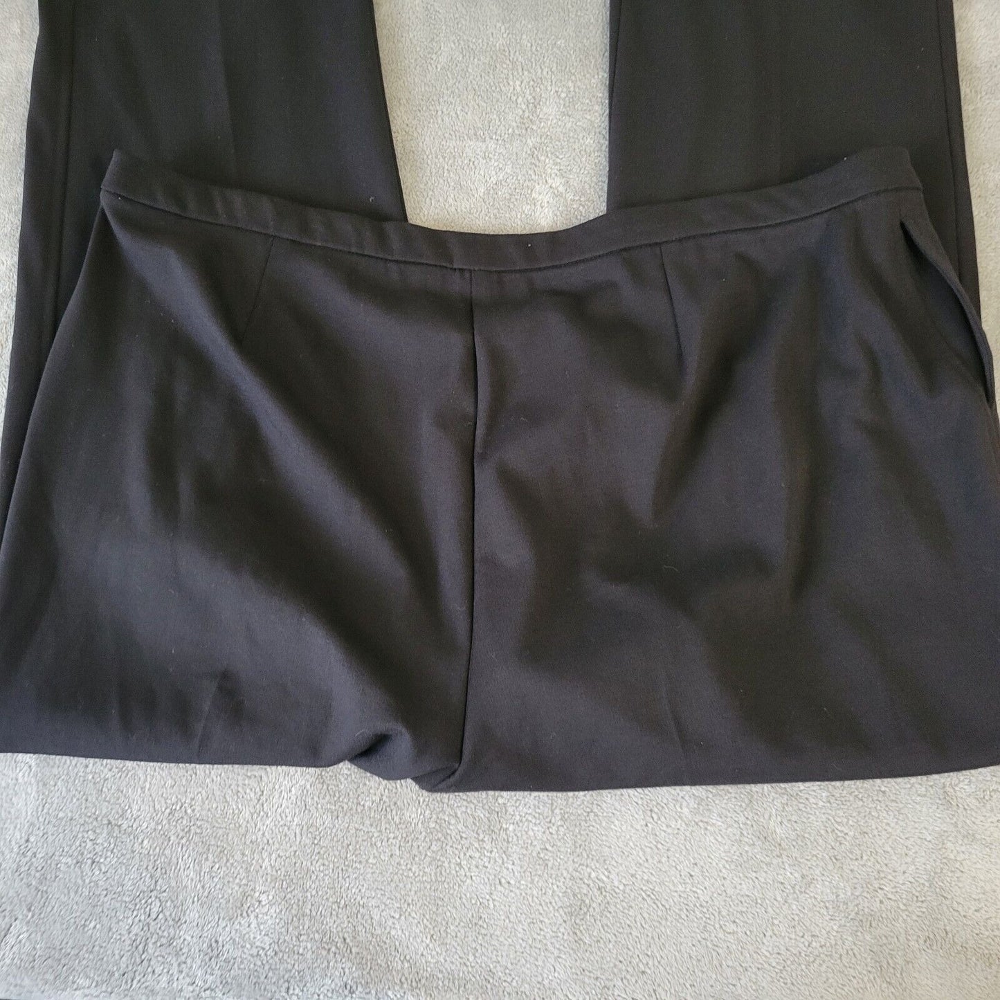 Allison Daley II Womens Pants 18W Plus Pull On Crop Straight Leg Black Office