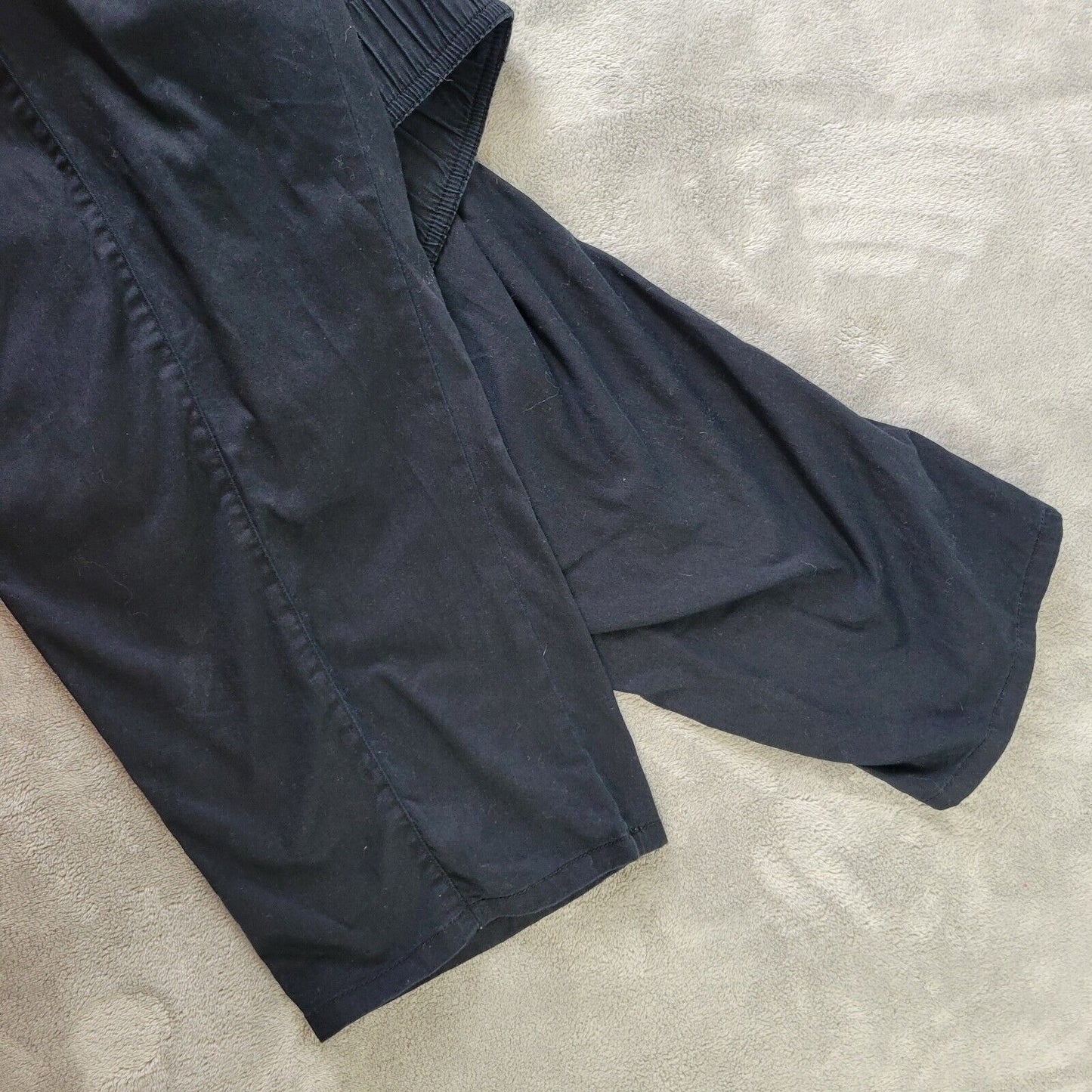 Catherines Womens Pants 2XWP Petite Straight Leg Comfort Waist Black Zip Fly