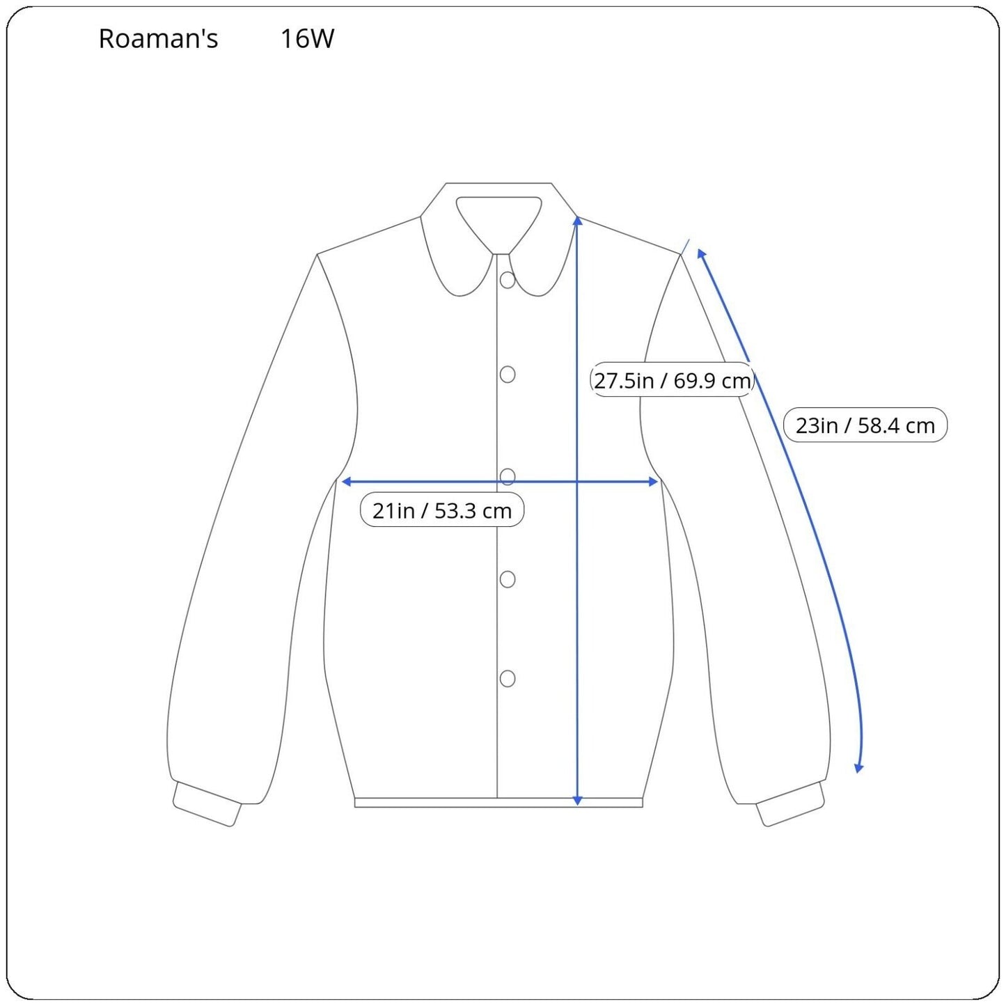 Roamans Womens Shirt 16W Plus Long Sleeve Collar Button Up Brown Stripe Office