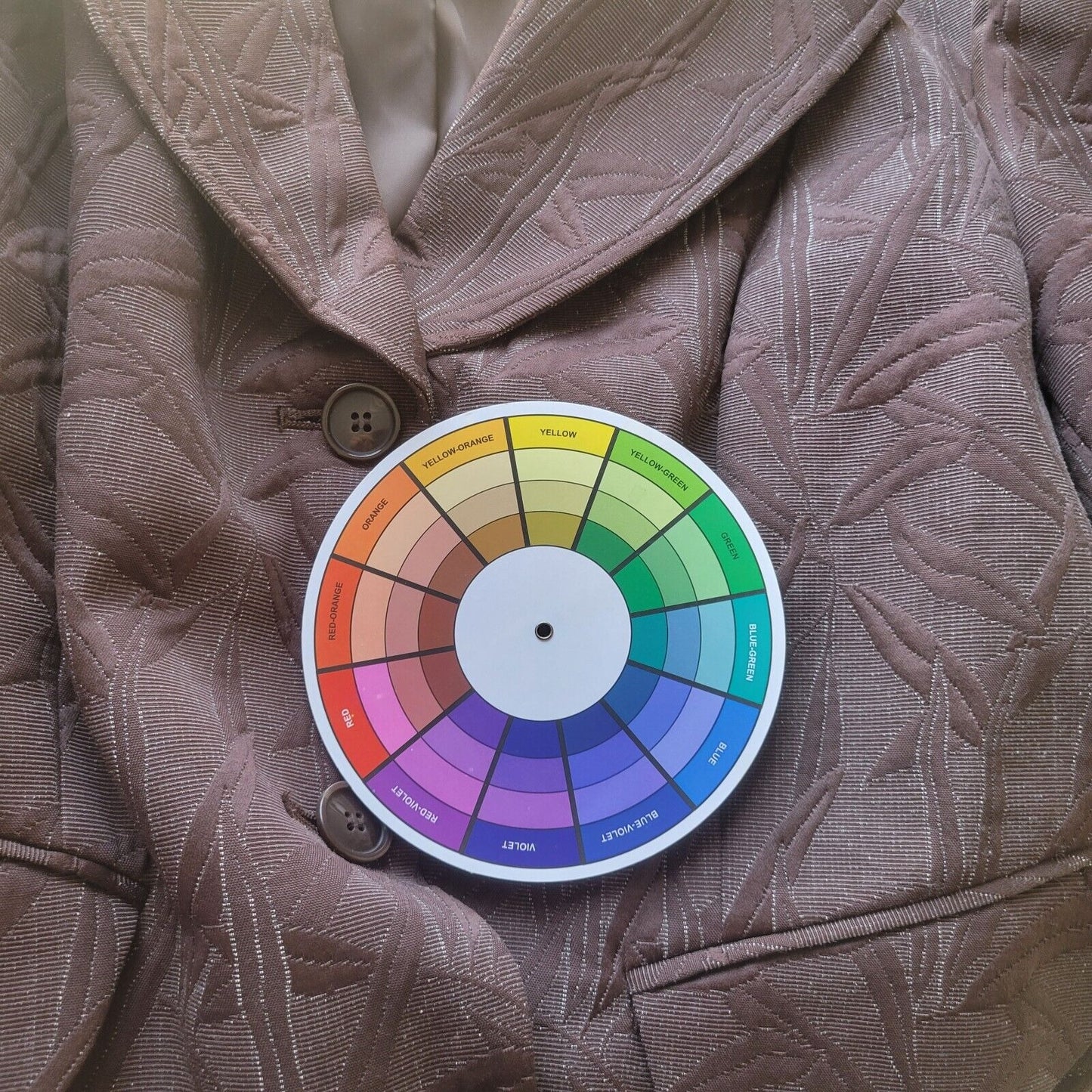 Worthington Womens Jacket 18 Plus Blazer Cuff Sleeve Brown Leaves Faux Pockets