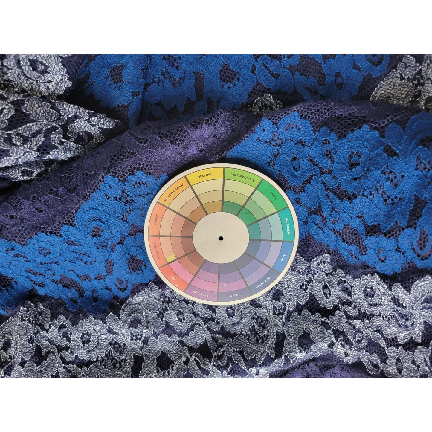 Isaac Mizrahi Live QVC Womens Dress 3X Plus 3/4 Sleeve Blue Lace Floral Lined