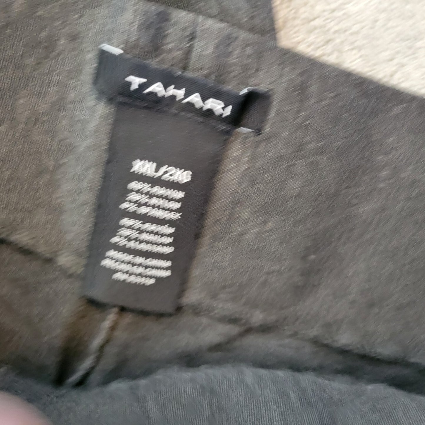 Tahari Womens Pants XXL Plus Capri Black Pull On Casual Nylon Rayon Spandex