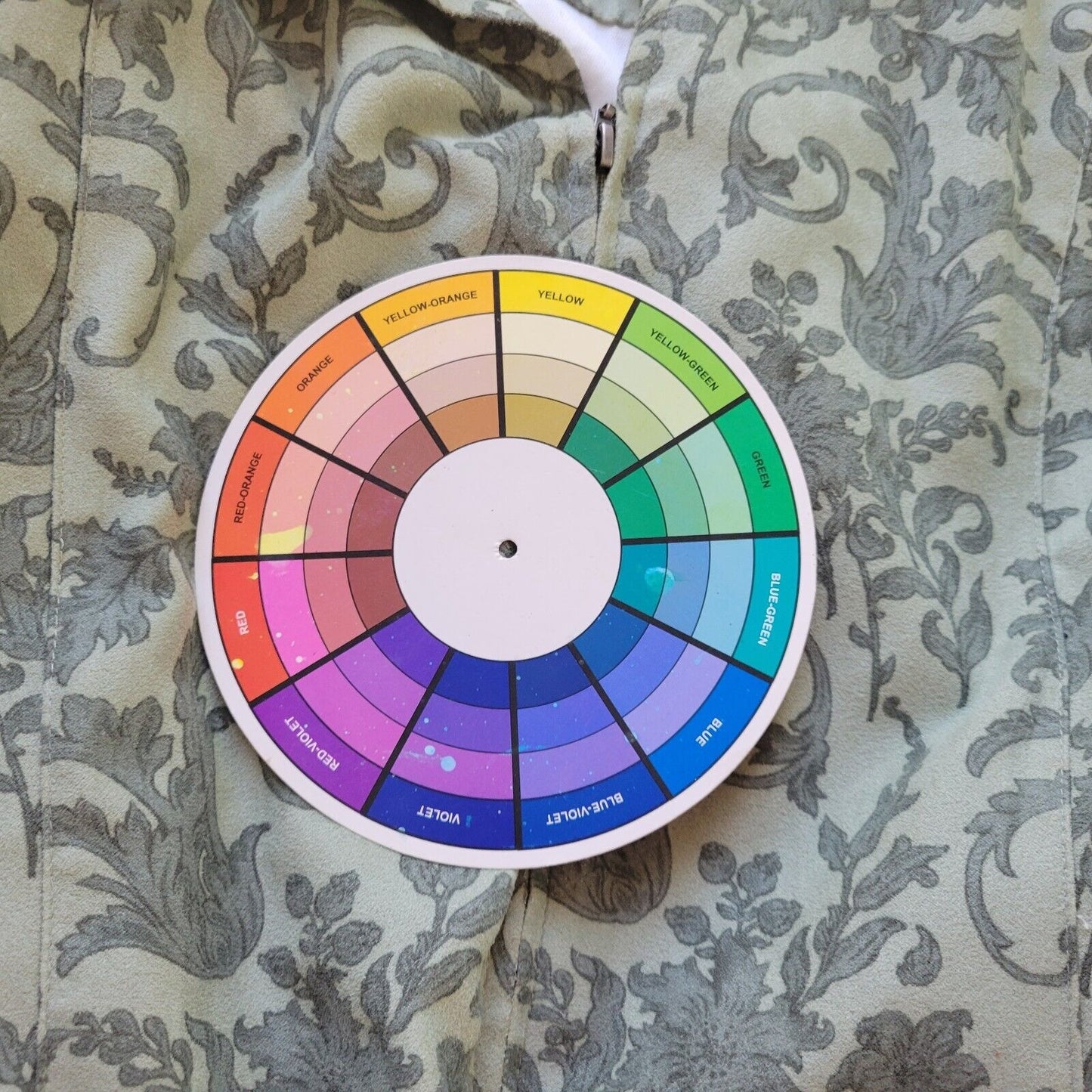 Croft Barrow Womens Top XXL Full Zip Jacket Lightweight Soft Velour Green Floral