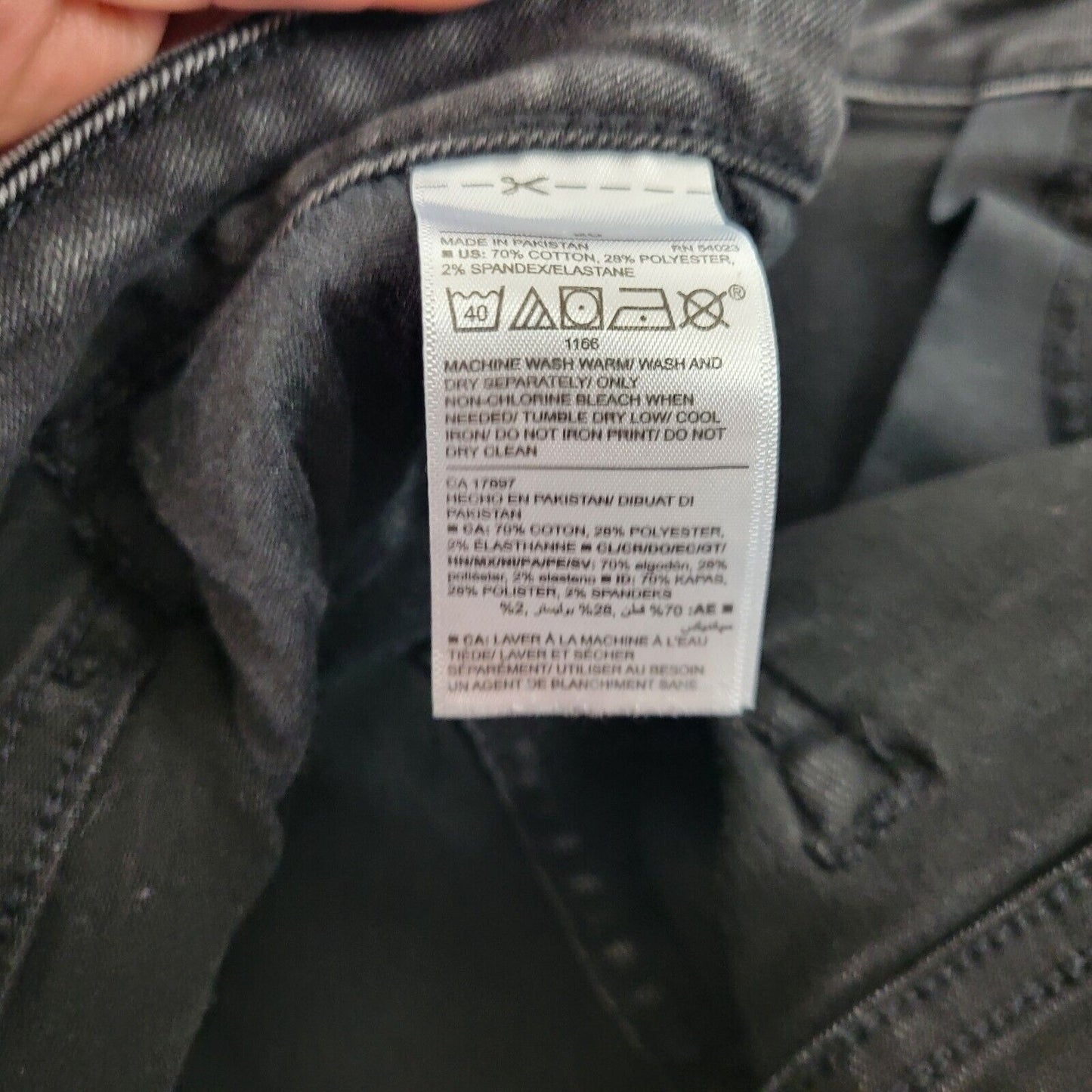 Old Navy Rockstar Womens Jeans 20 Super Skinny Black Denim Comfy Cotton Blend